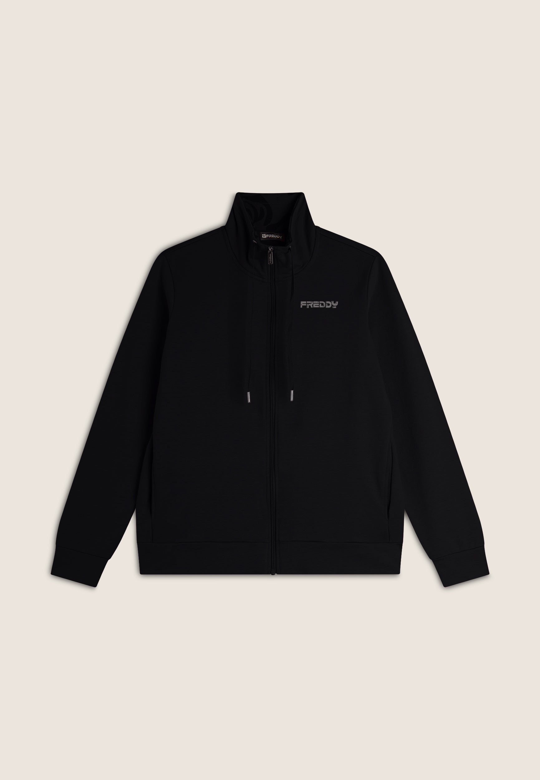 freddy-felpa-donna-comfort-fit-zip-collo-alto-interno-floreale image 5