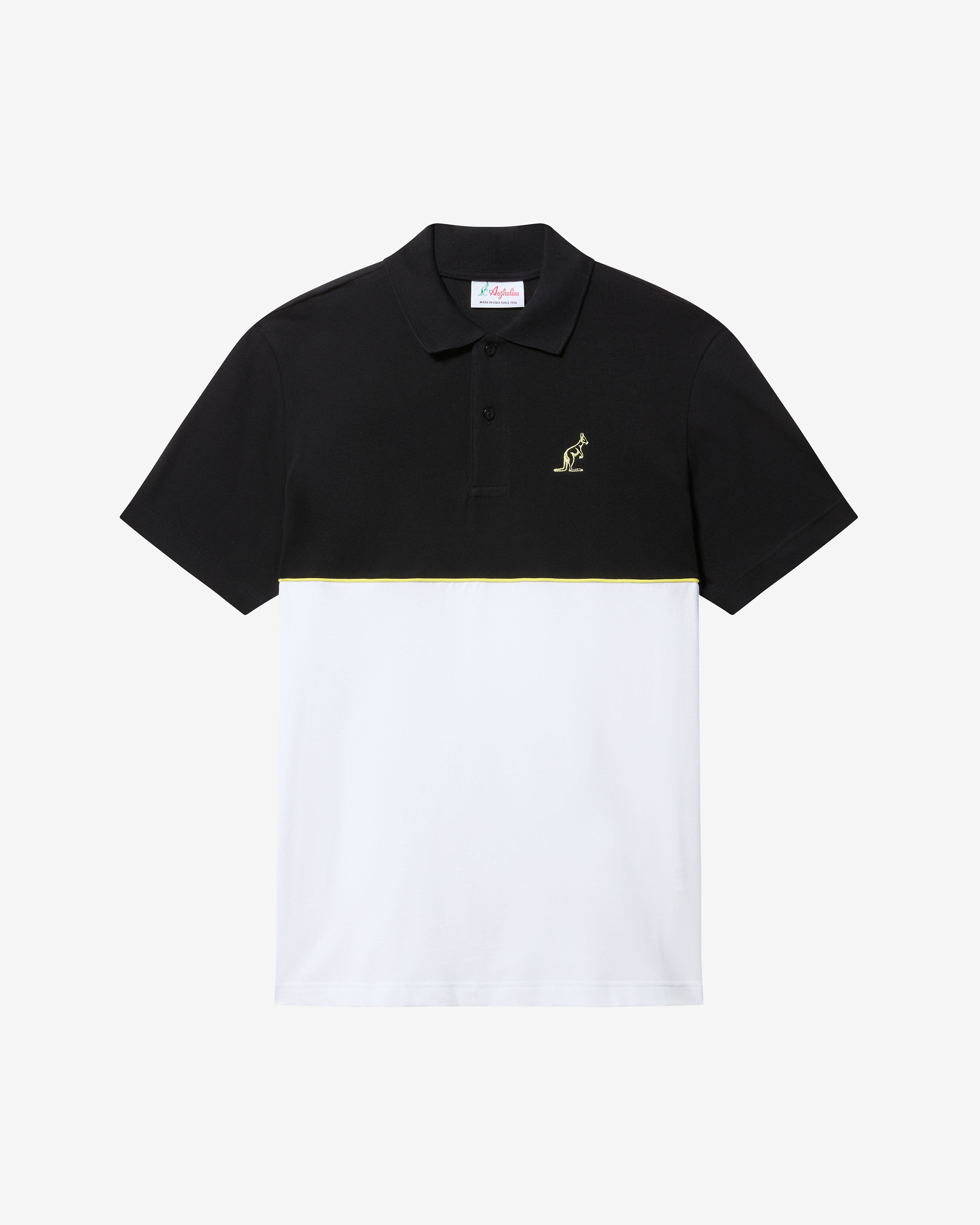 australian-vinyl-polo-shirt-polo-tennis-nera-regular-fit image 5