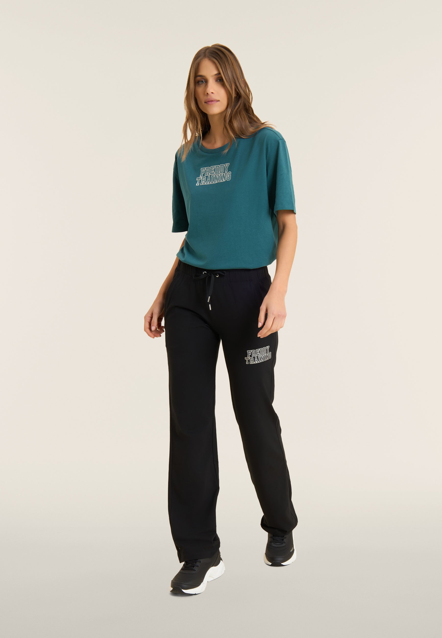 freddy-pantaloni-sportivi-regular-gamba-dritta-in-heavy-jersey-elasticizzato image 2