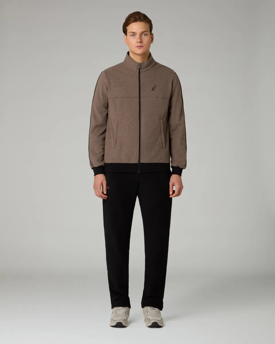 australian-classy-tracksuit-tuta-softech-nocciola-full-zip image 1
