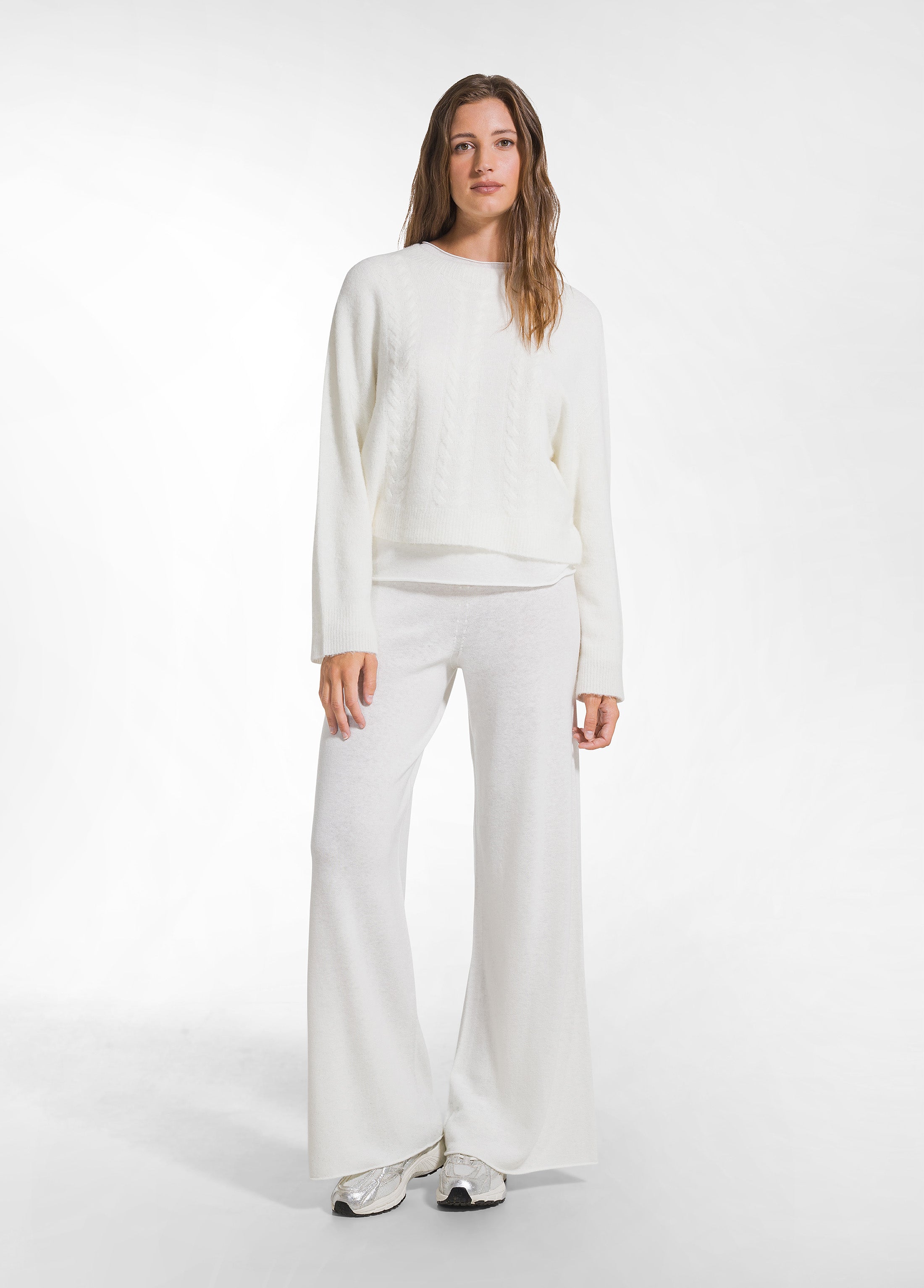 deha-maglione-in-alpaca-a-trecce-bianco image 4