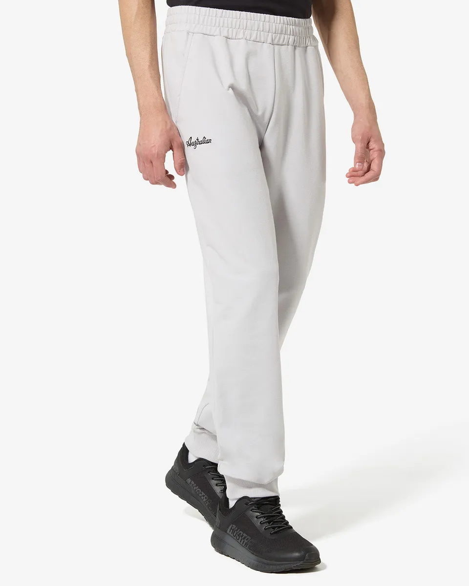 australian-essential-track-pant-pantalone-in-felpa-slim-fit-cenere image 1