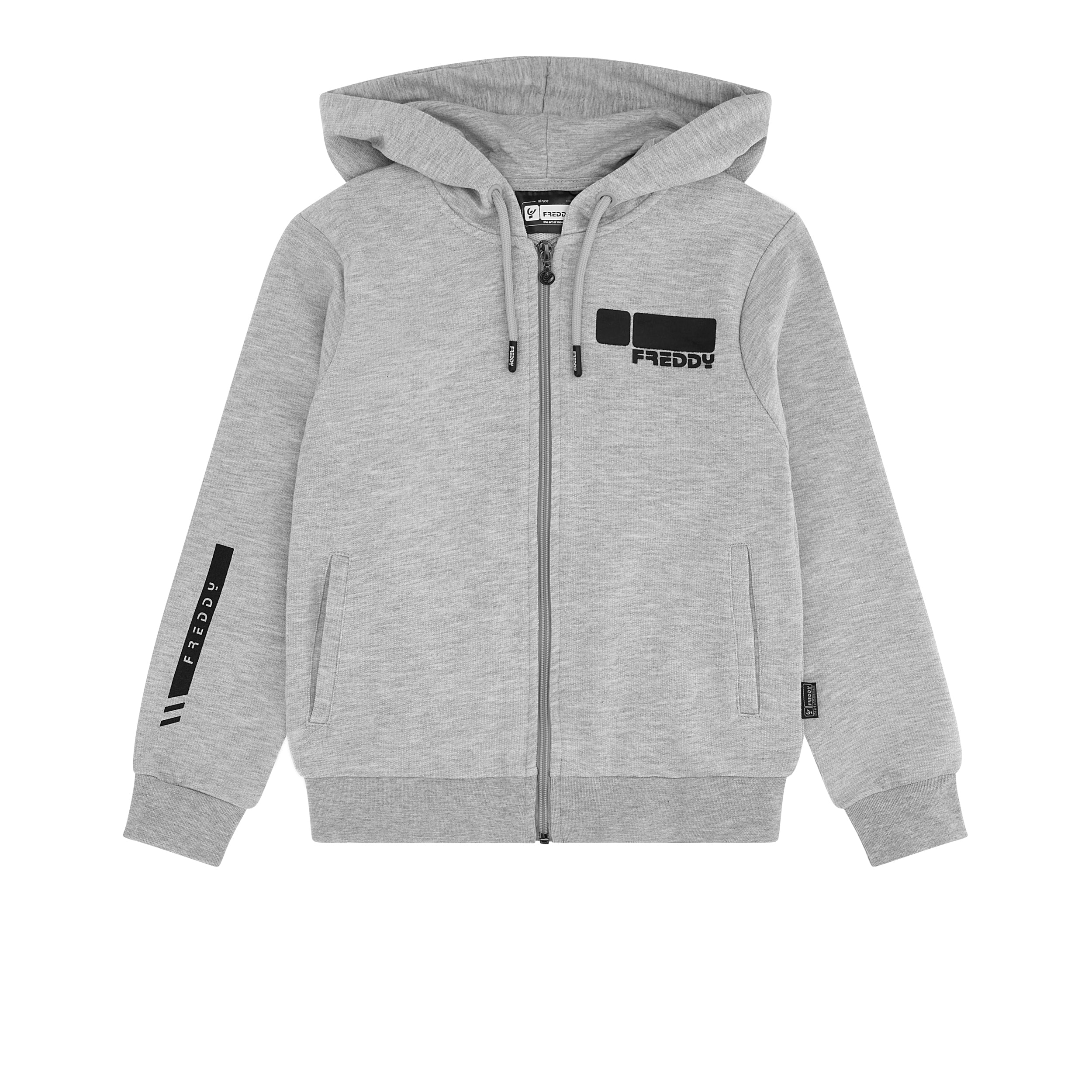 freddy-felpa-full-zip-con-cappuccio-e-stampe-a-contrasto image 3