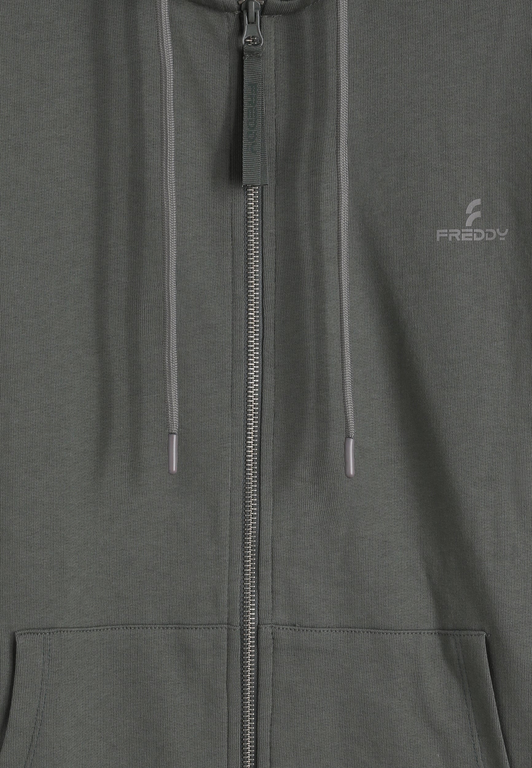 felpa-uomo-freddy-in-cotone-con-zip-e-cappuccio image 3