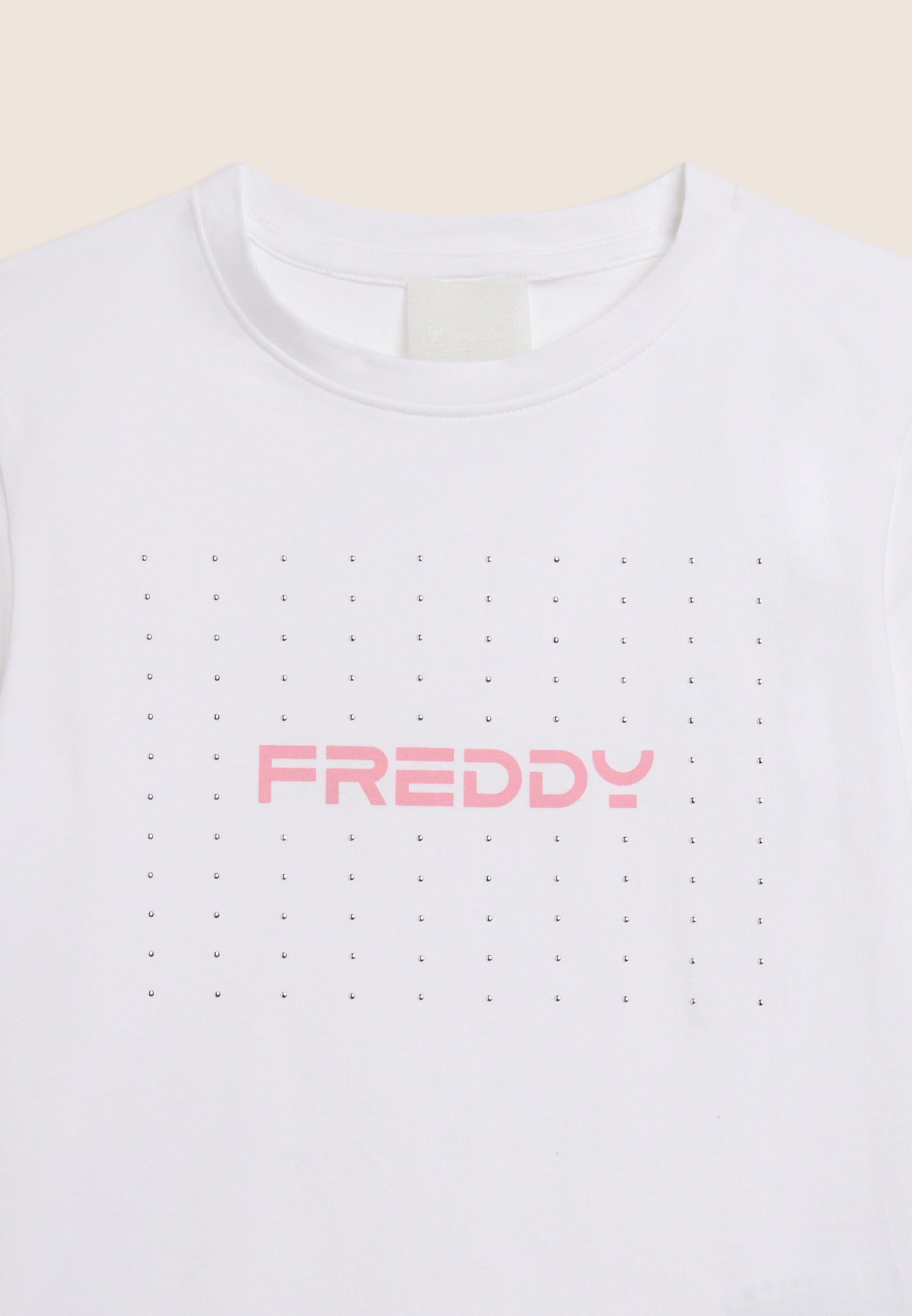 freddy-t-shirt-bambina-ragazza-jersey-logo-con-strass image 7