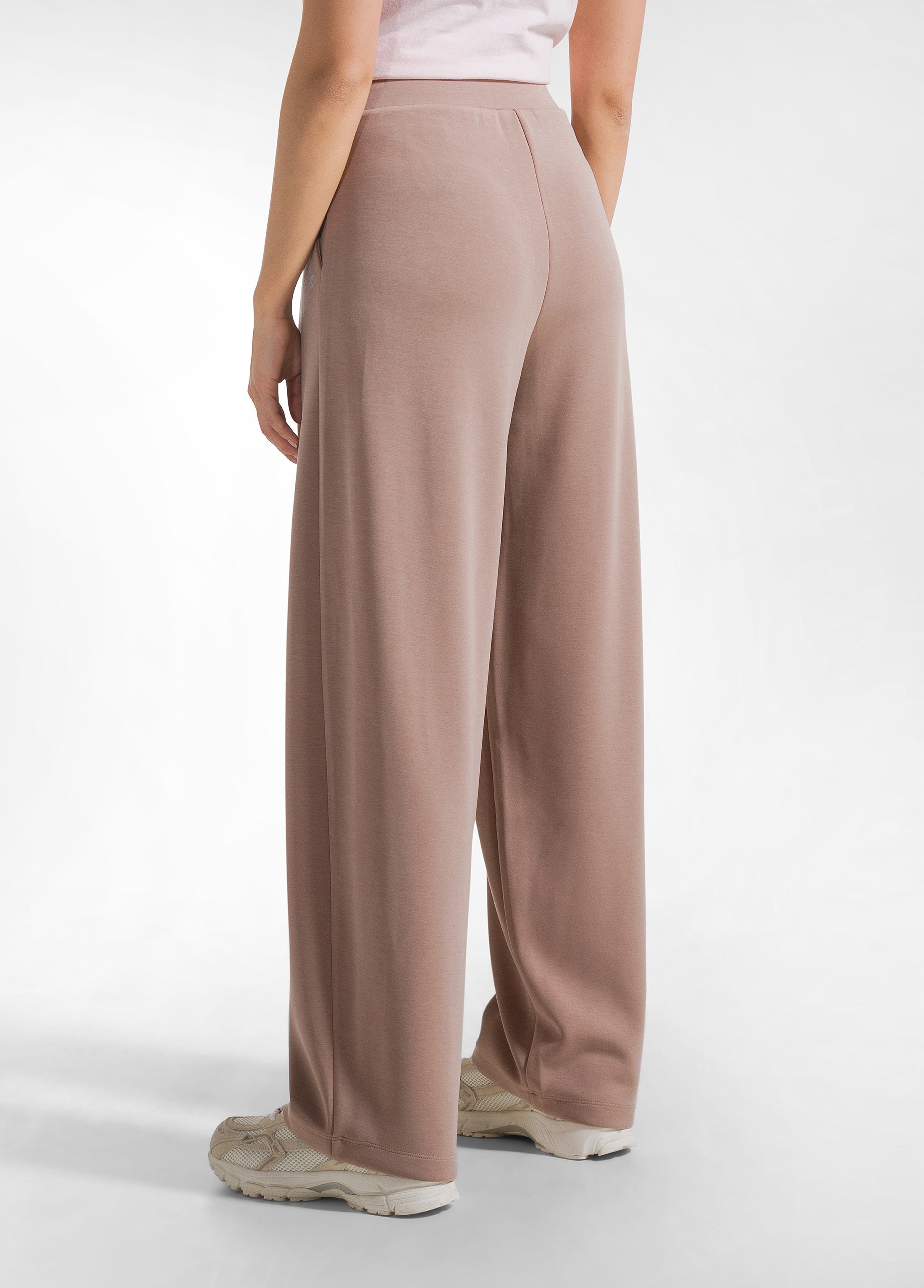 deha-d42315-pantaloni-plissettati-in-modal-marrone image 3