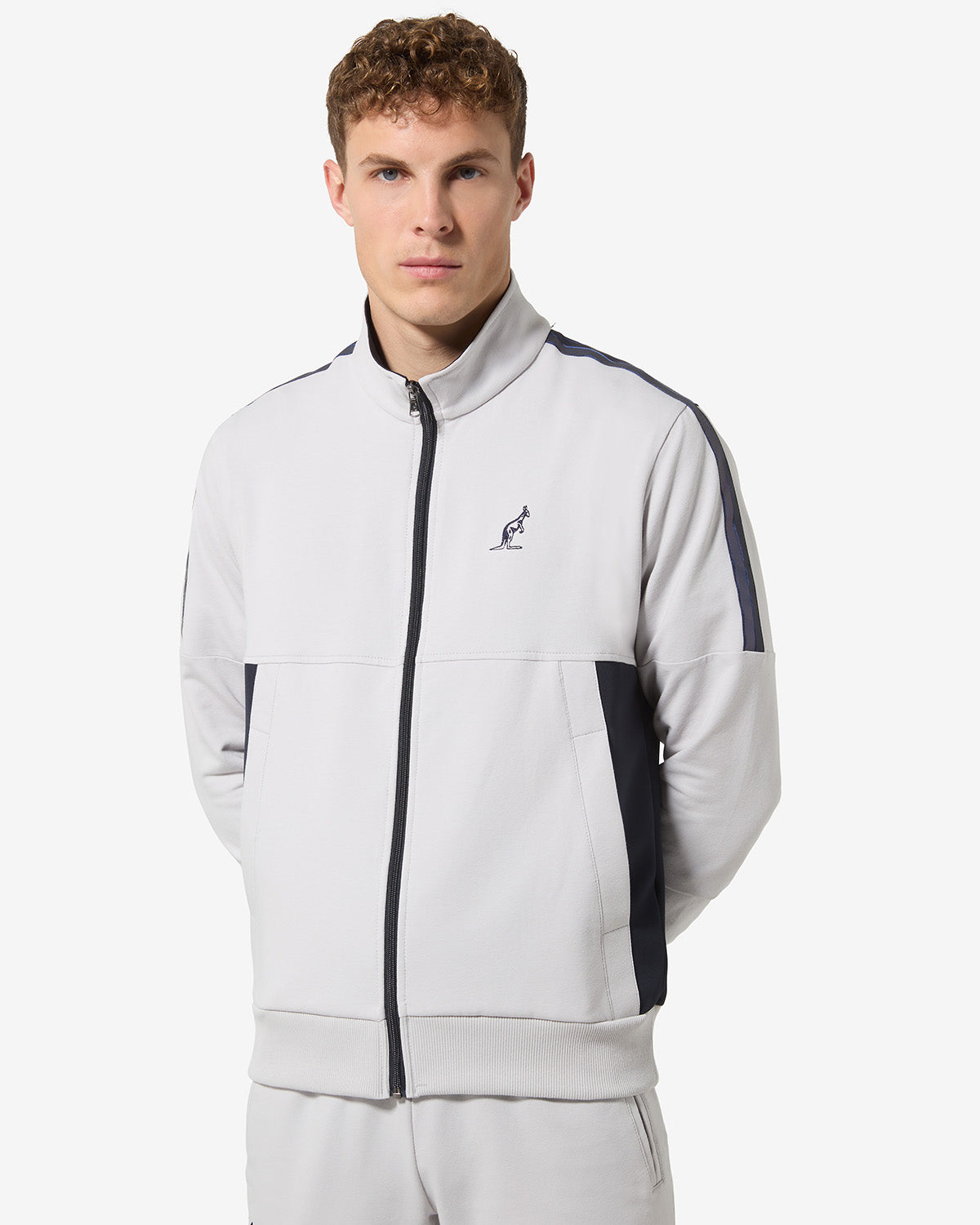 australian-tape-stripe-track-jacket-giacca-felpa-uomo-cenere image 1