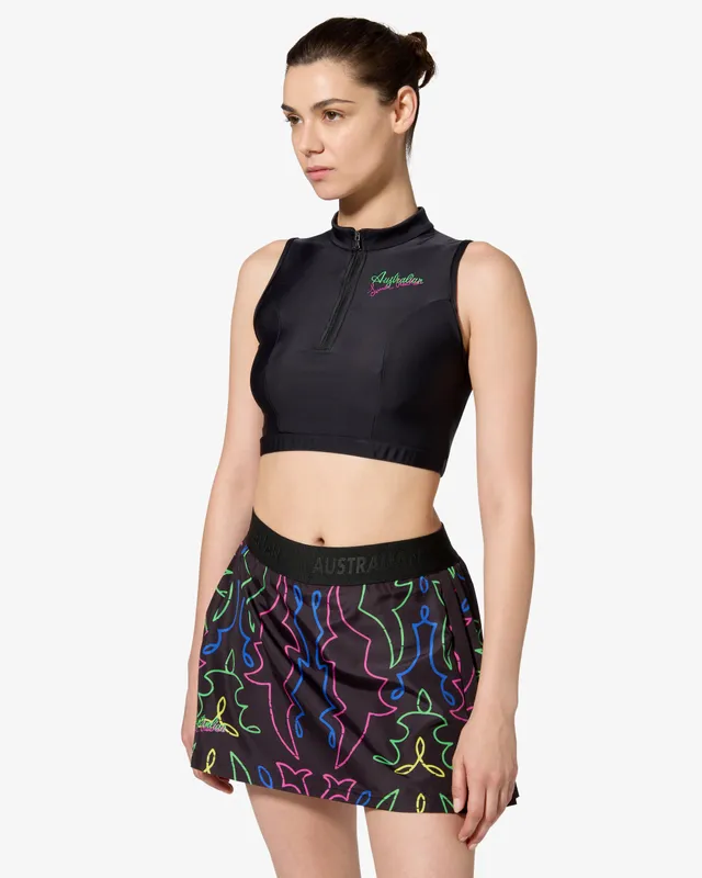 australian-neon-top-simon-cracker-nero-donna-con-zip image 1