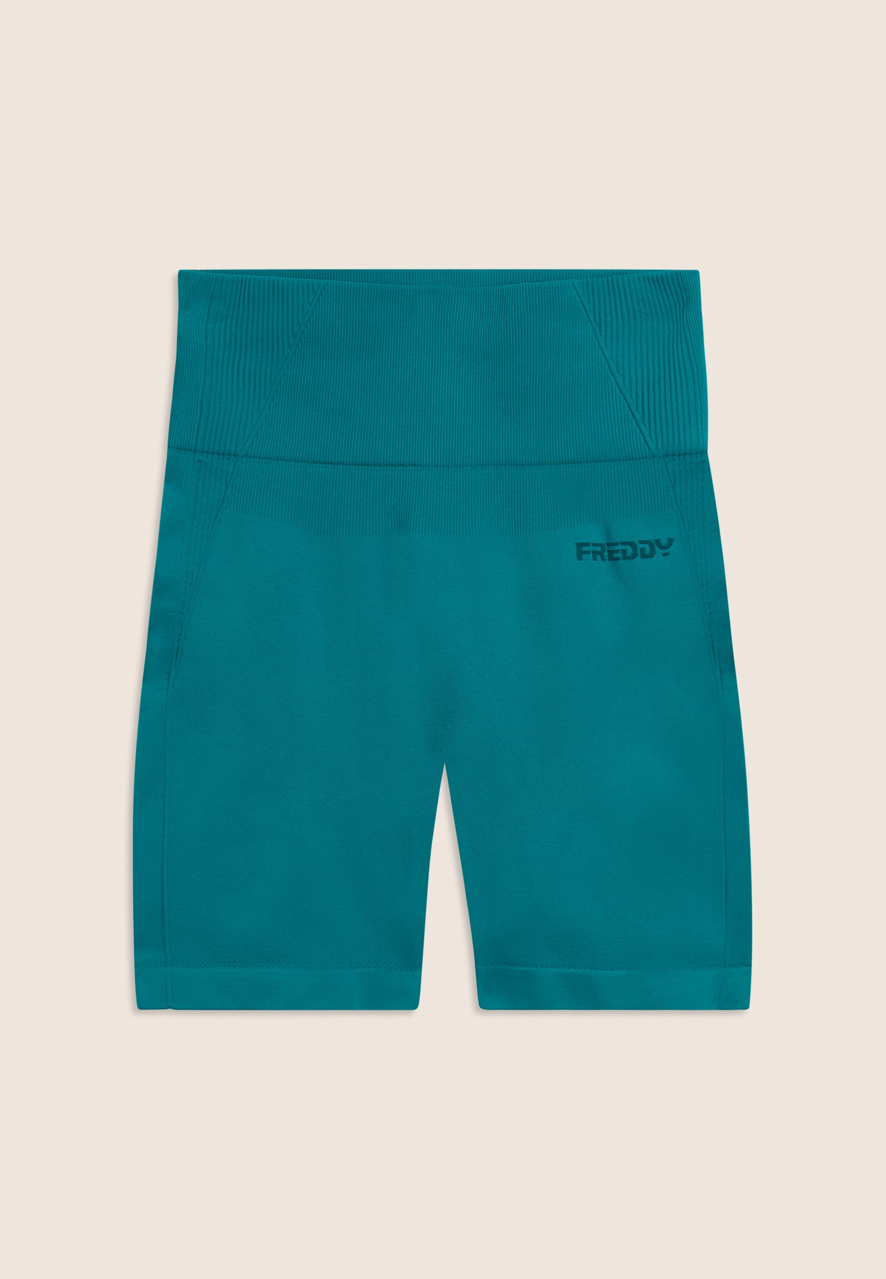 freddy-leggings-corti-seamless-vita-alta-con-inserti-in-costina image 5