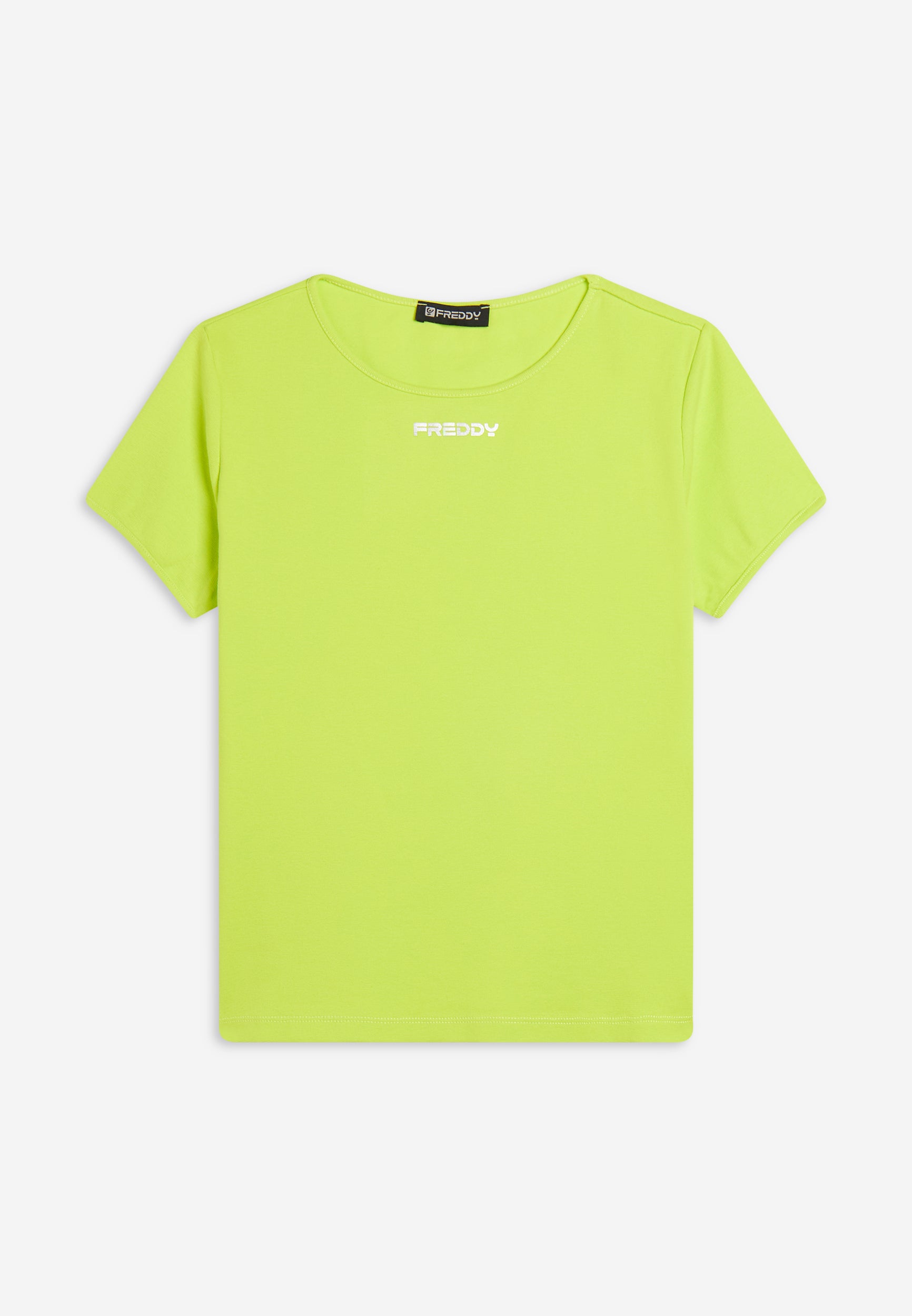 freddy-t-shirt-donna-jersey-leggero-elasticizzato-stampa-minimal image 1