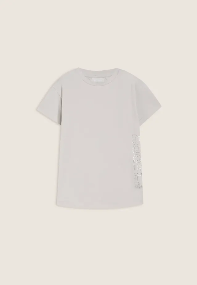 freddy-t-shirt-bambina-regular-fit-con-logo-freddy-in-strass image 1