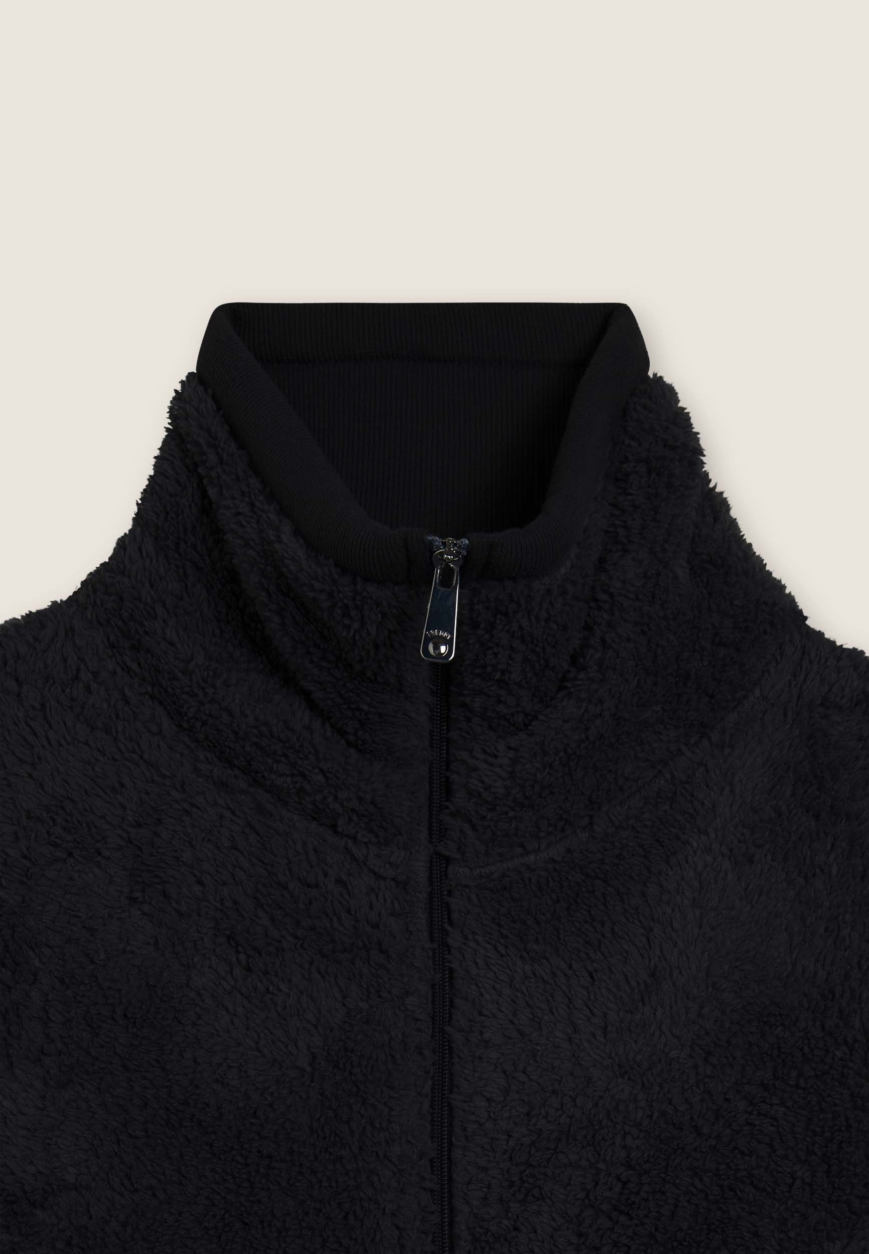 freddy-felpa-in-pile-sherpa-con-zip-e-collo-alto-regular-fit image 6