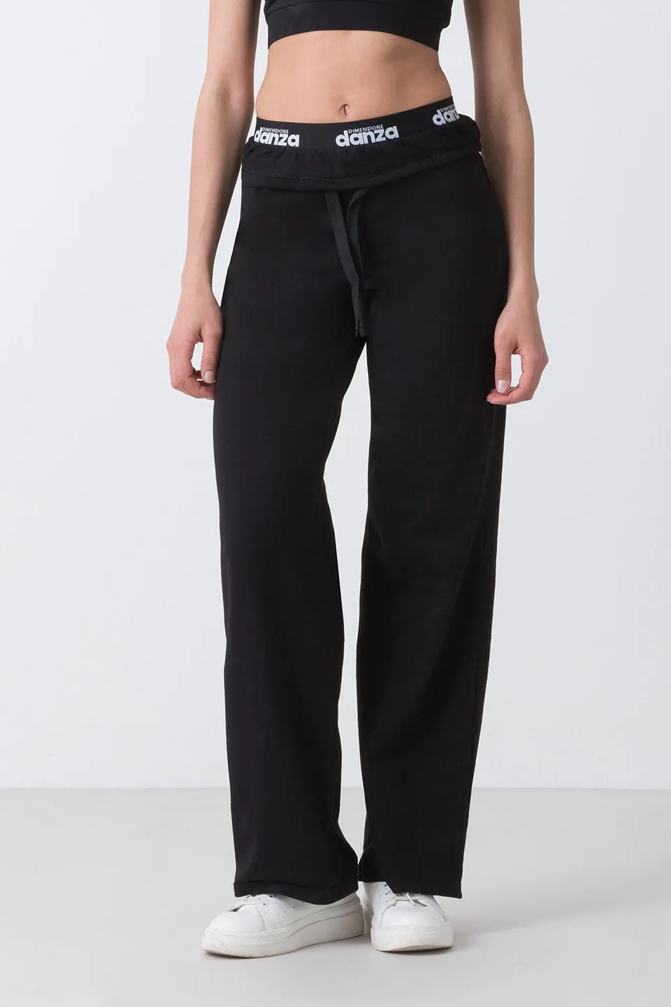 dimensione-danza-basic-pantalone-in-jersey-stretch-con-elastico-jacquard image 1