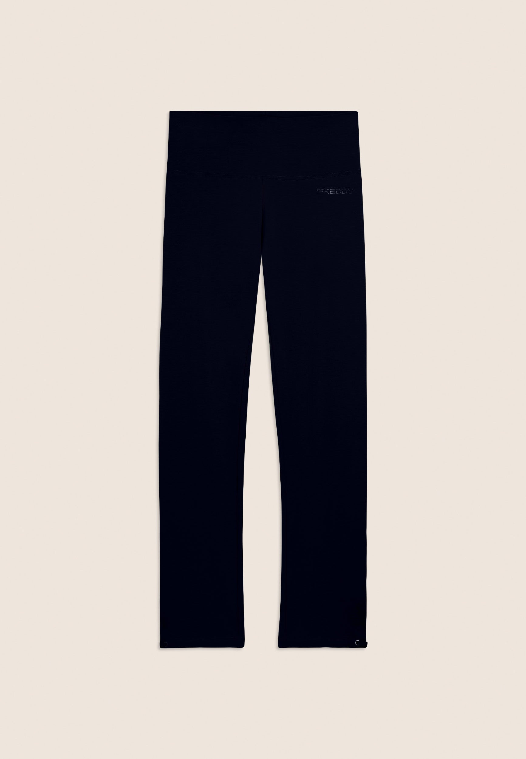 freddy-pantaloni-sportivi-donna-in-jersey-stretch-con-fondo-regolabile image 8