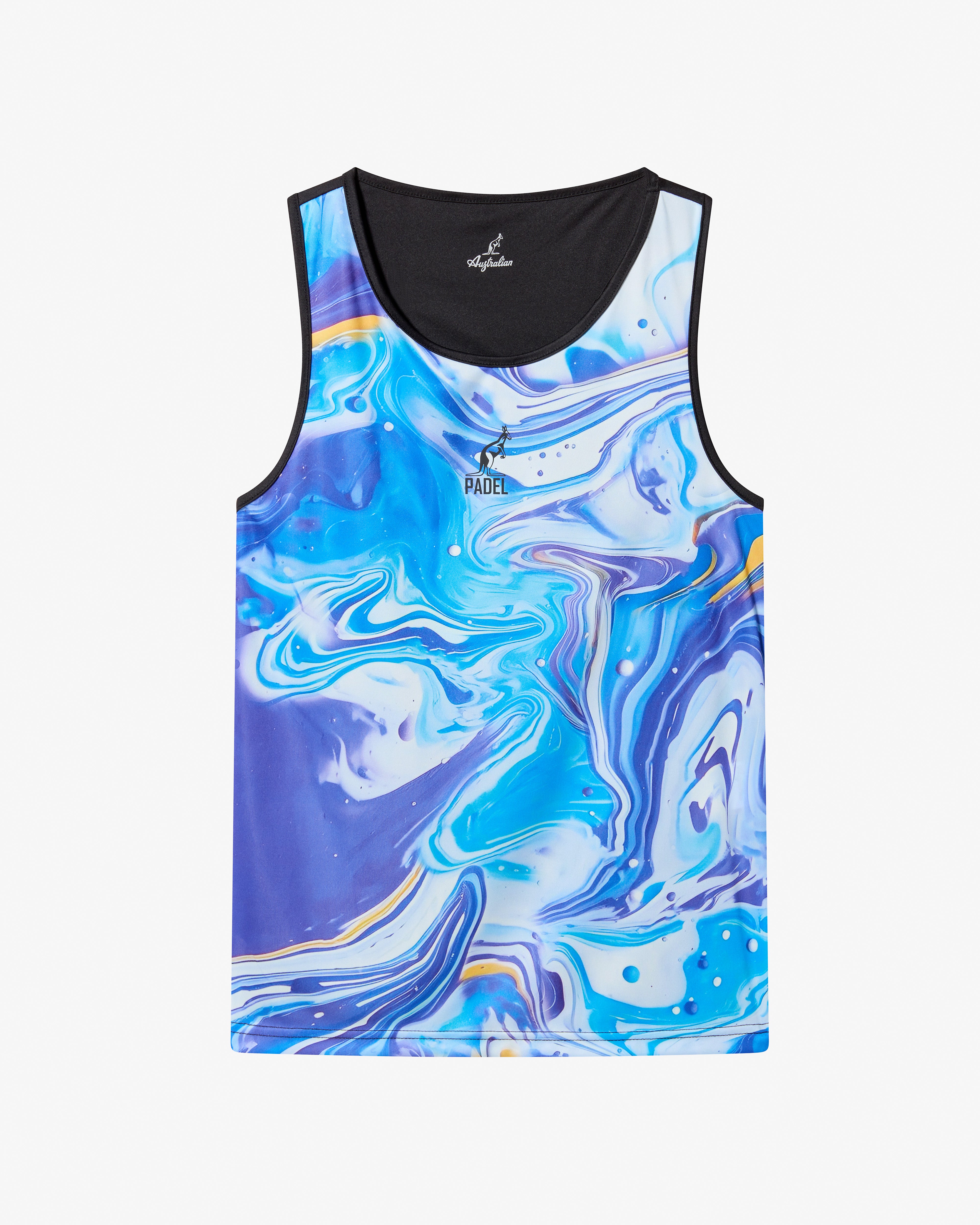 australian-marble-tank-top-ace-traspirante-nero-padel-made-in-italy image 5