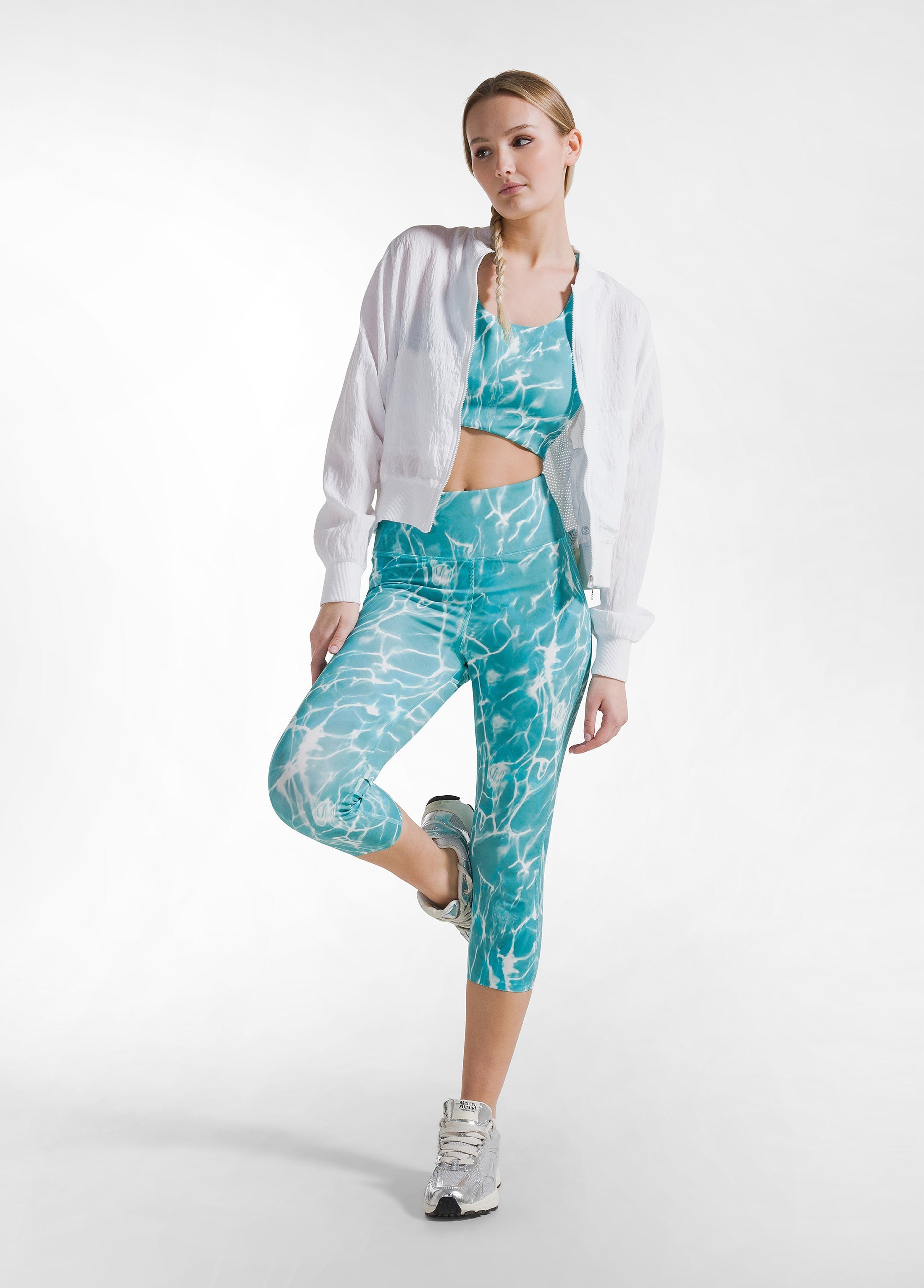 deha-set-top-sportivo-e-leggings-7-8-allover-microfibra-blu image 5