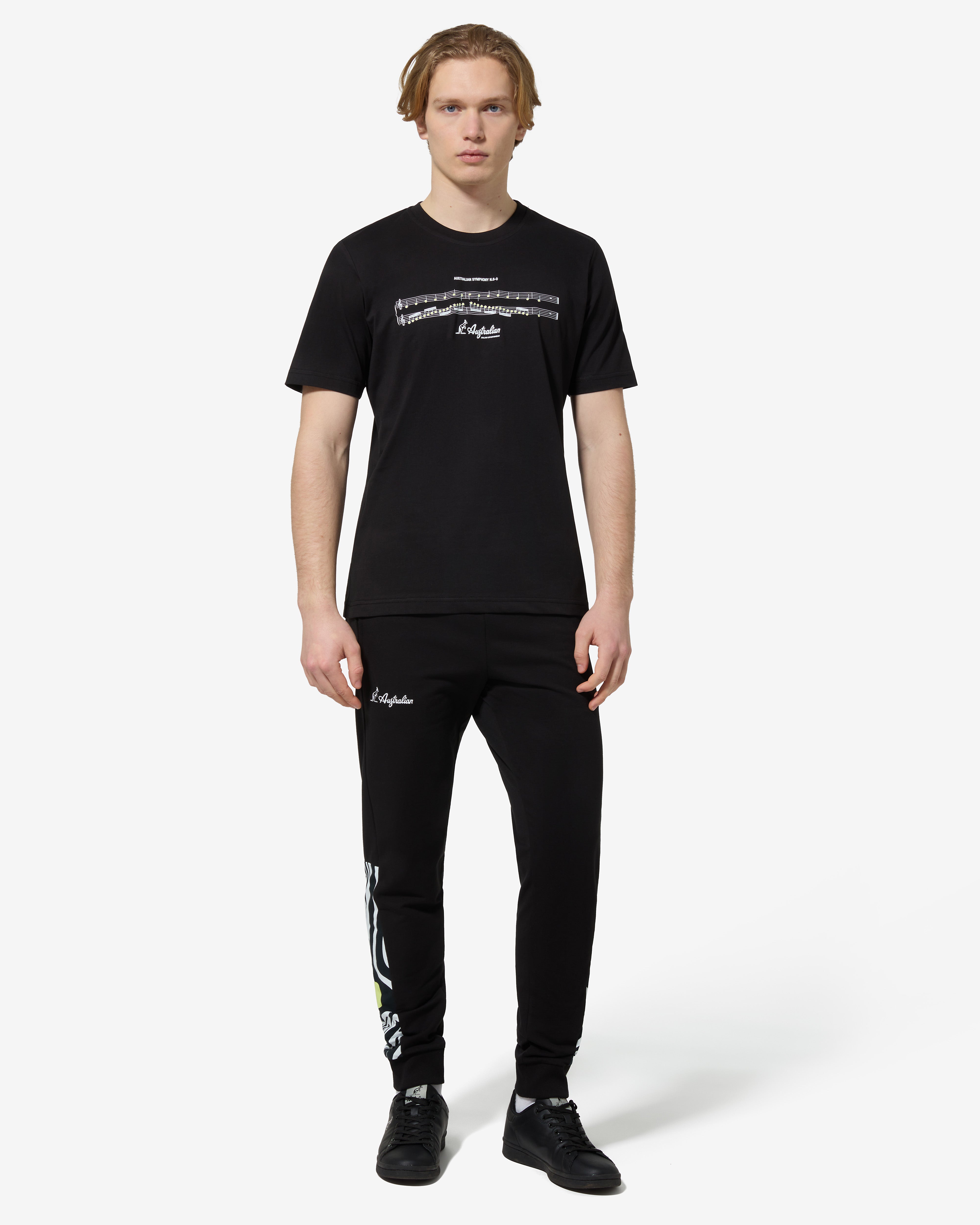 australian-symphony-t-shirt-in-cotone-regular-fit-nero image 2
