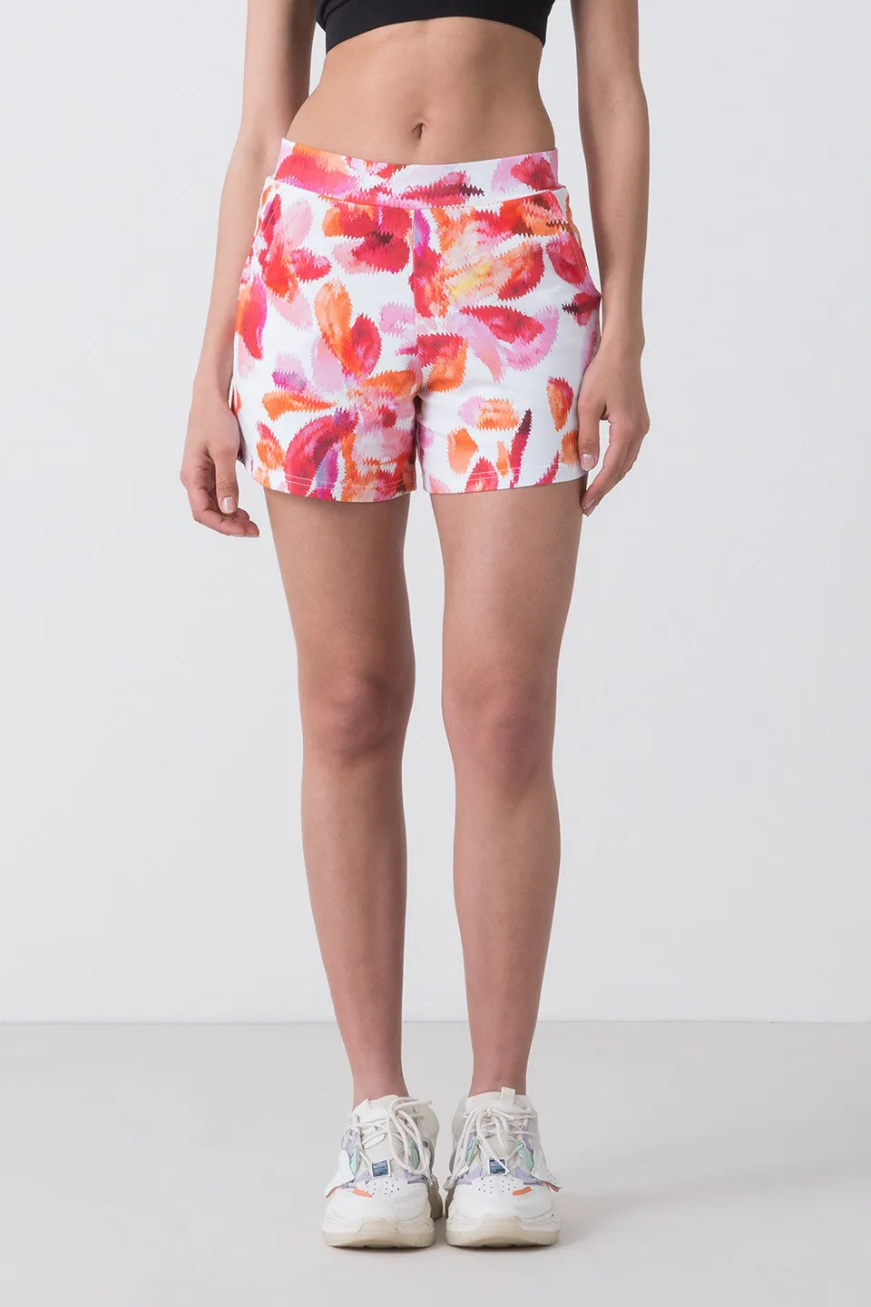 dimensione-danza-summer-bermuda-donna-felpa-stampa-floreale-all-over image 1