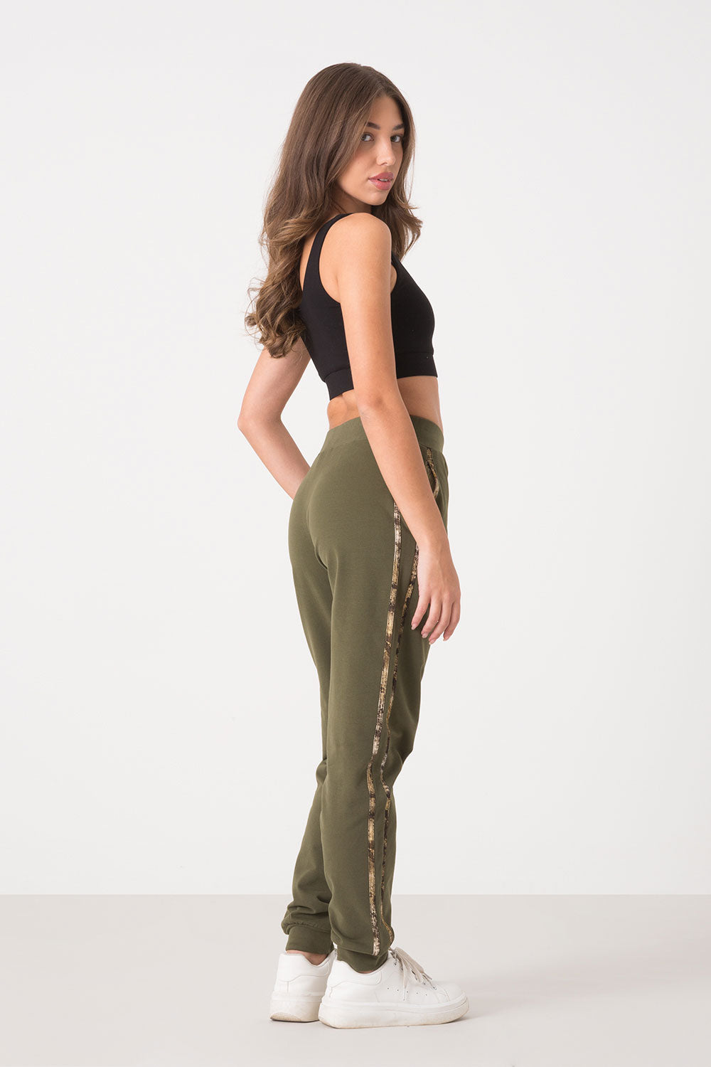 dimensione-danza-pantalone-felpa-stretch-cotone-modal-con-bande-animalier image 2