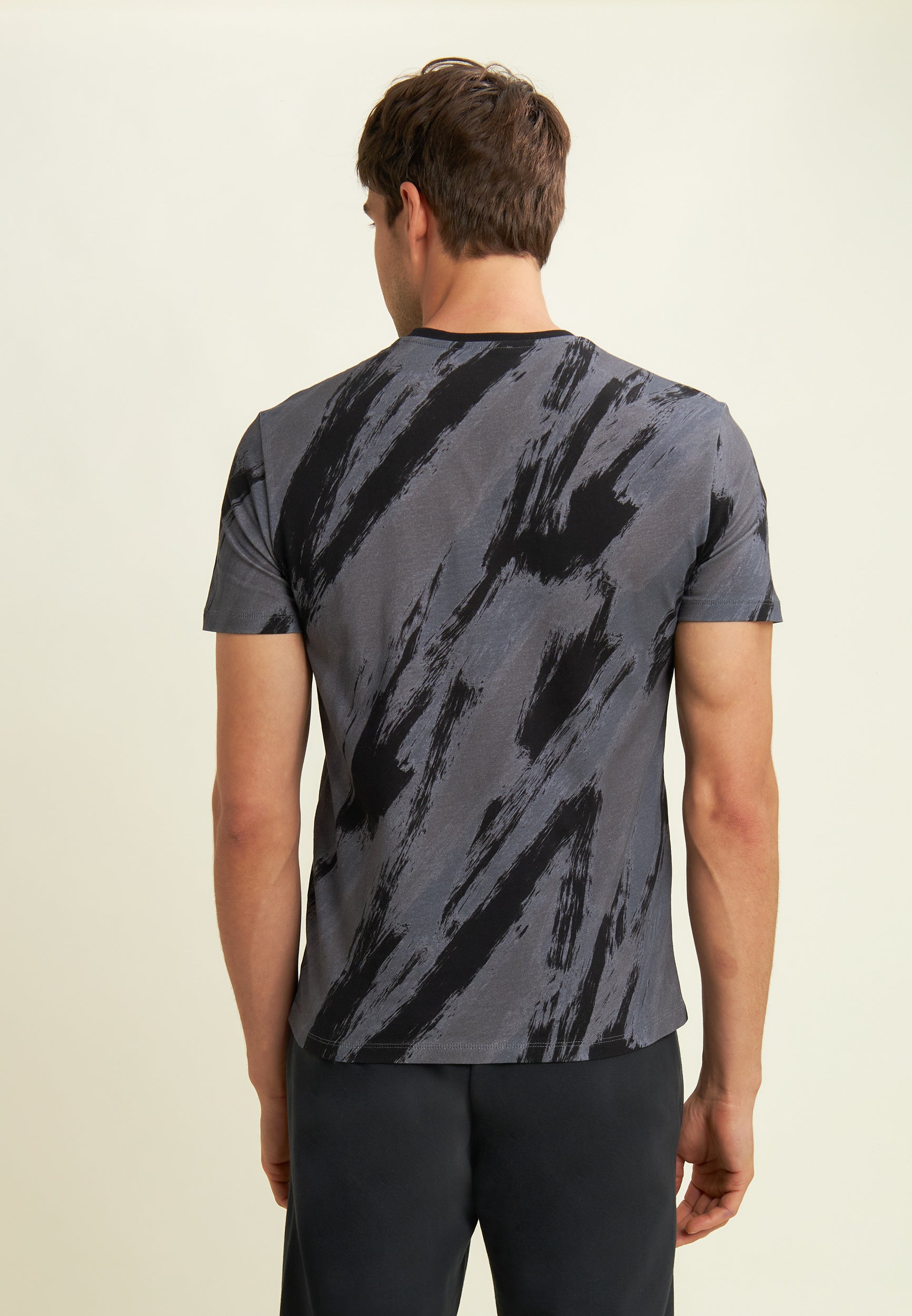 freddy-t-shirt-uomo-cotone-stampa-pennellata-all-over image 3