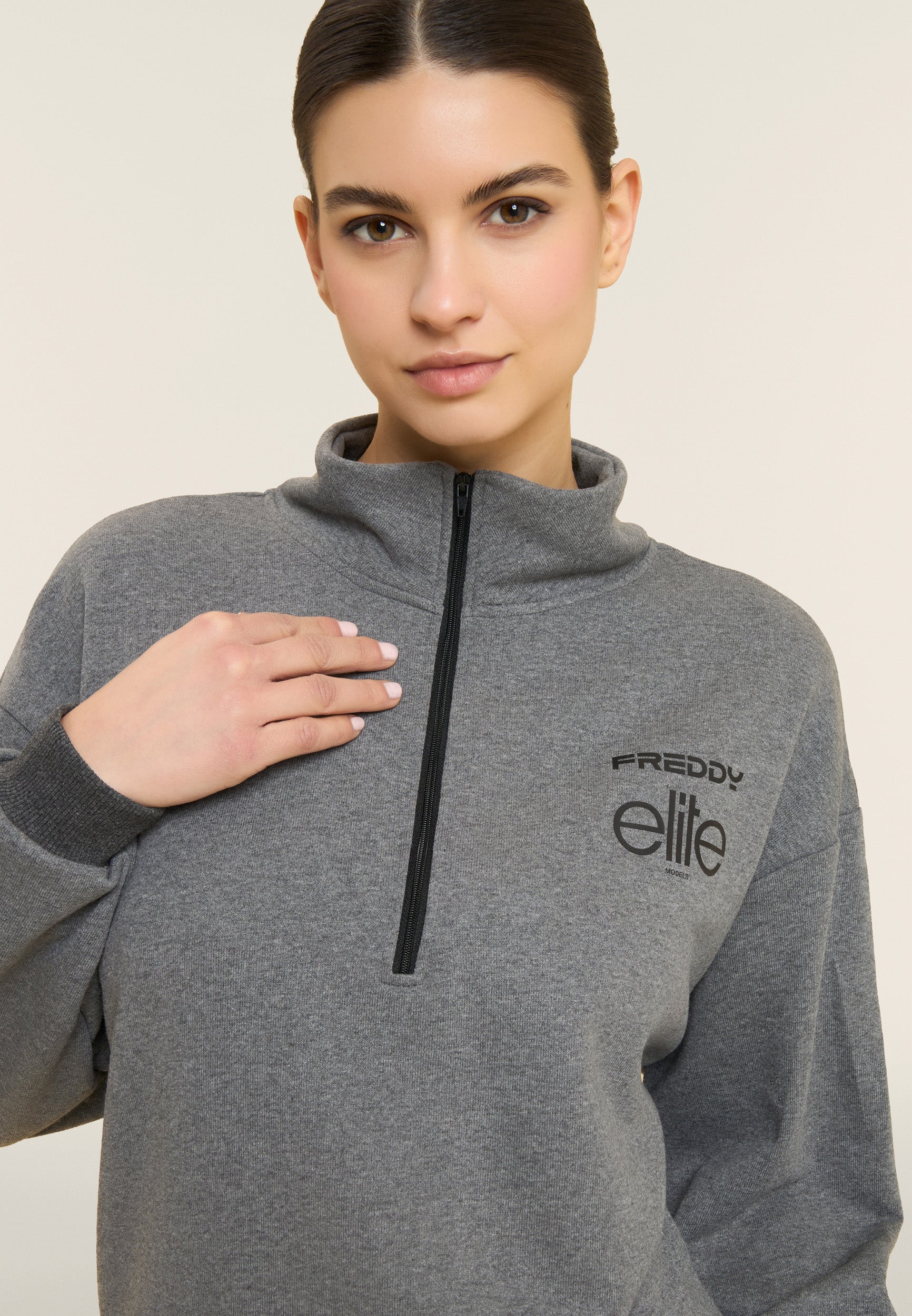 freddy-felpa-comfort-fit-donna-m-lange-mezza-zip-freddy-x-elite image 4