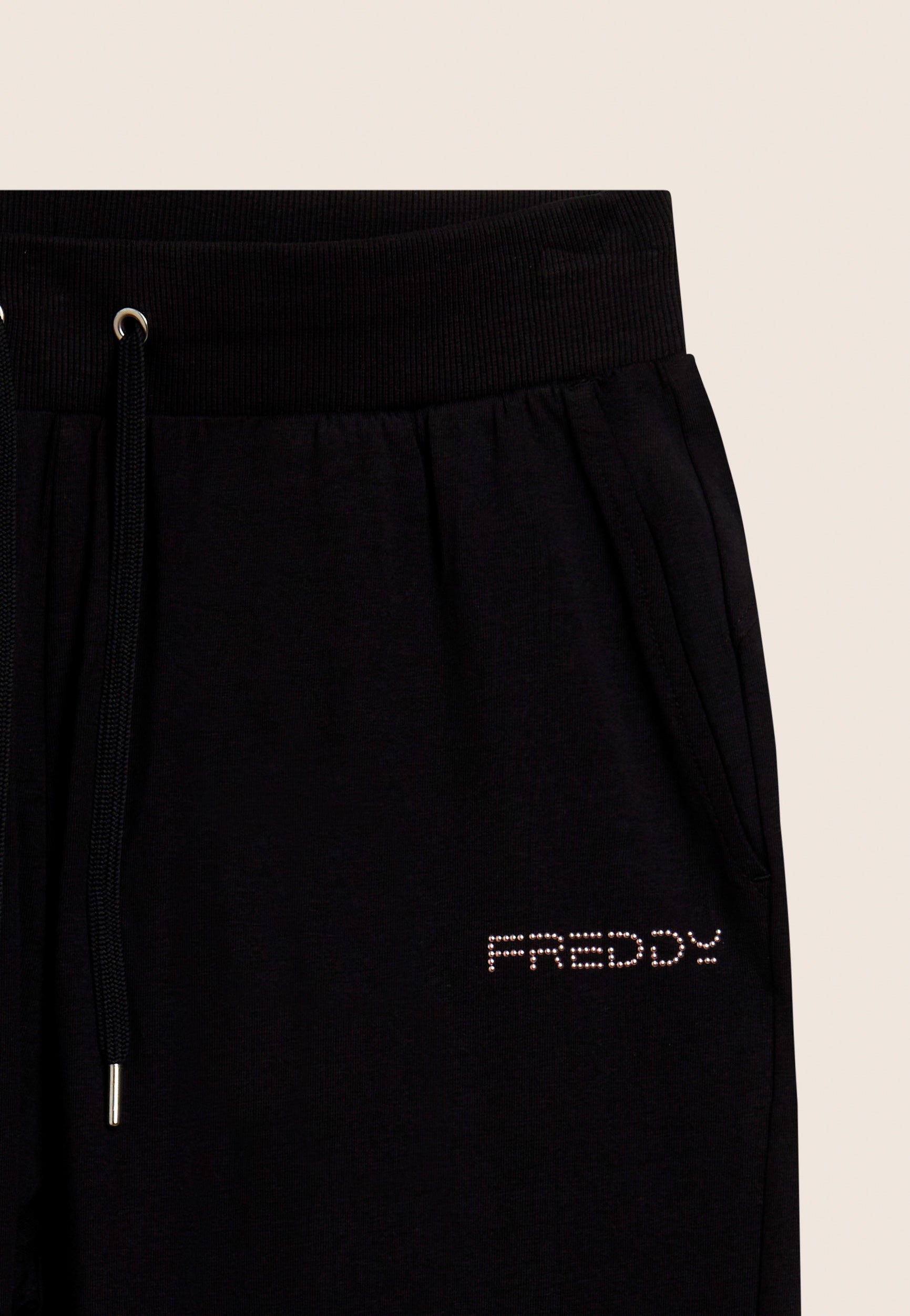 freddy-pantaloni-sportivi-regular-con-logo-freddy-in-perline-rosa-jersey-cotone image 8