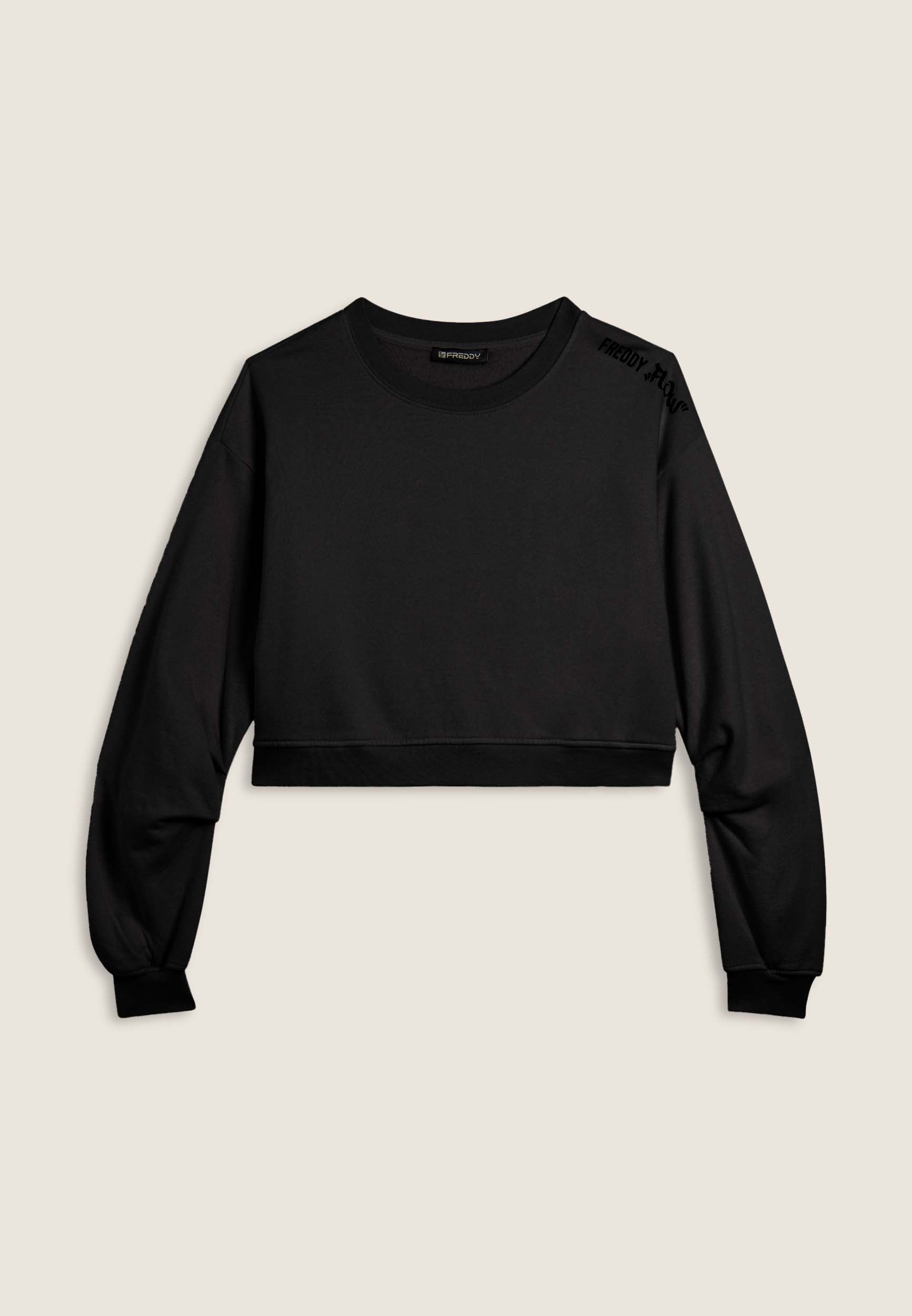 freddy-felpa-oversize-cropped-flow-con-stampa-sulla-spalla image 8