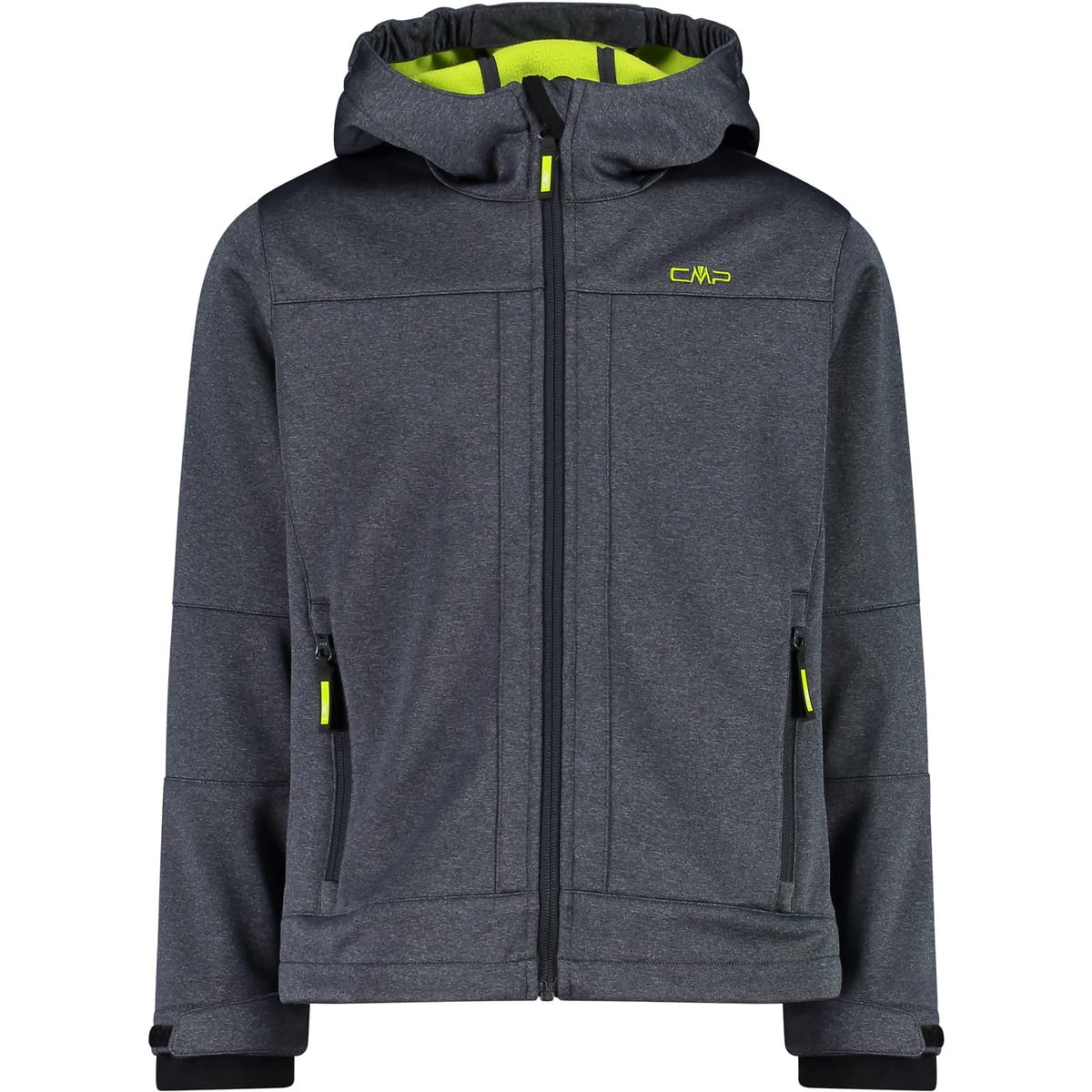 cmp-giacca-in-softshell-melange-da-bambini-con-cappuccio-fisso image 8
