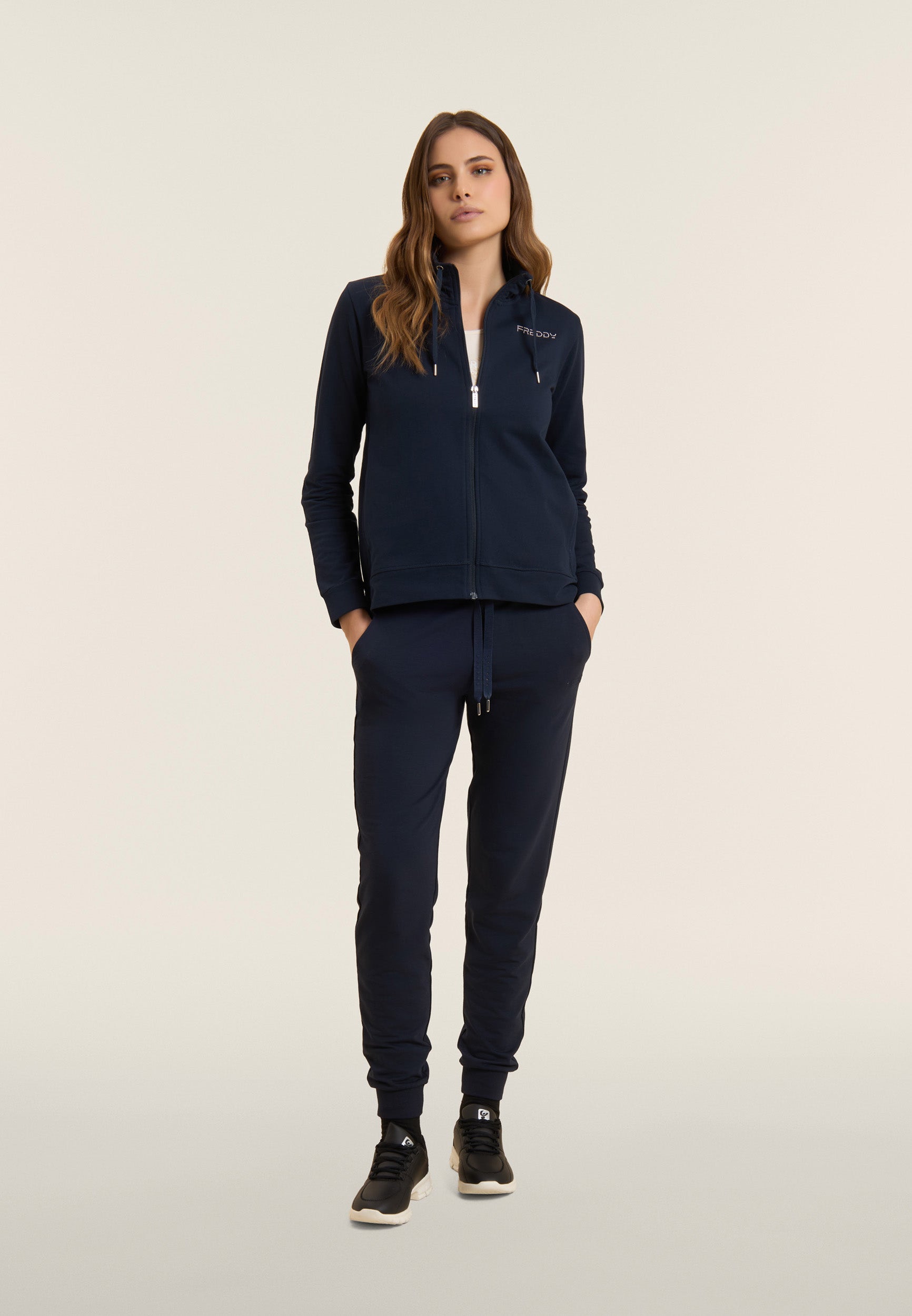 freddy-felpa-comfort-fit-collo-alto-con-zip-e-logo-freddy image 5