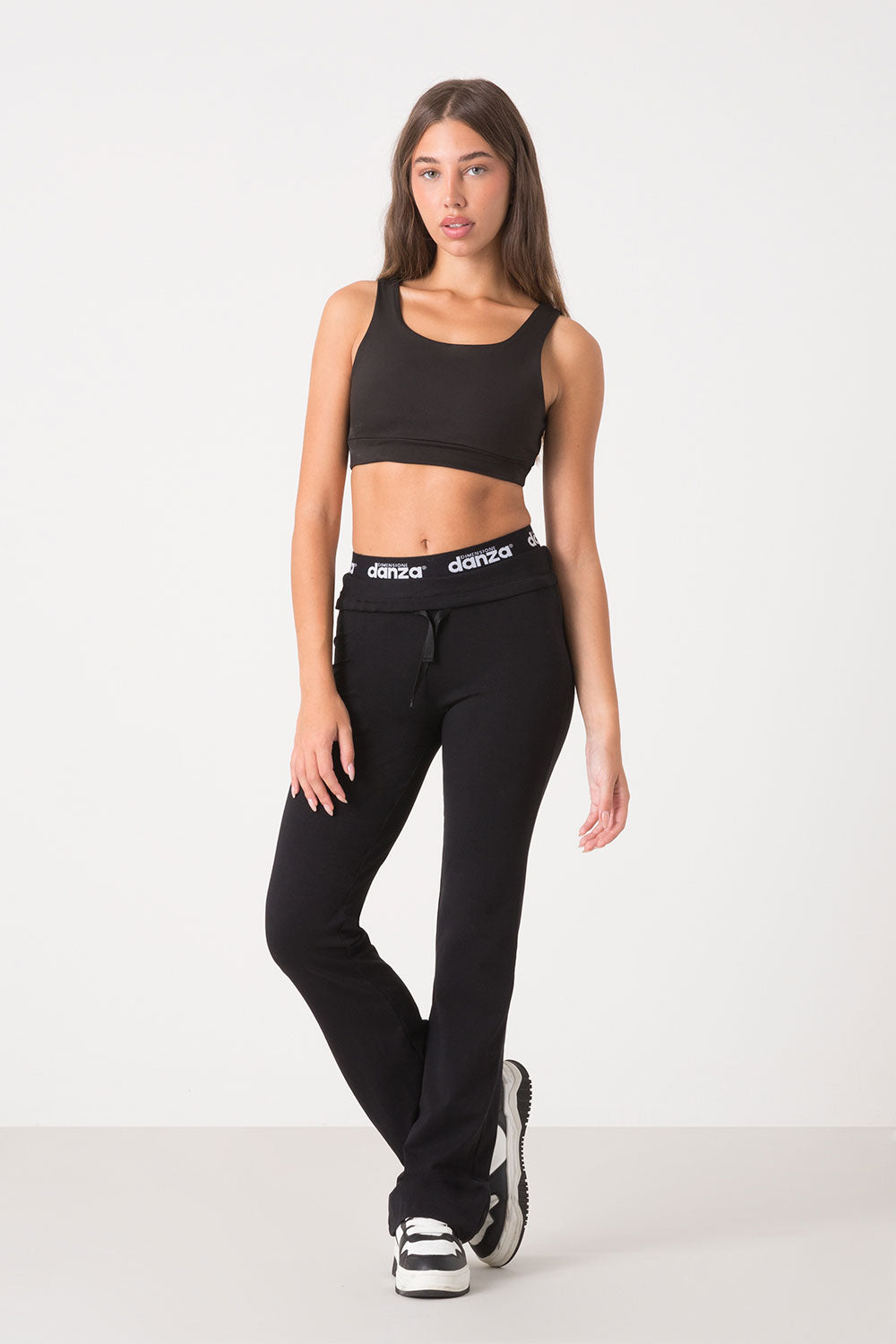dimensione-danza-basic-panta-jazz-donna-jersey-stretch-elastico-jacquard image 2