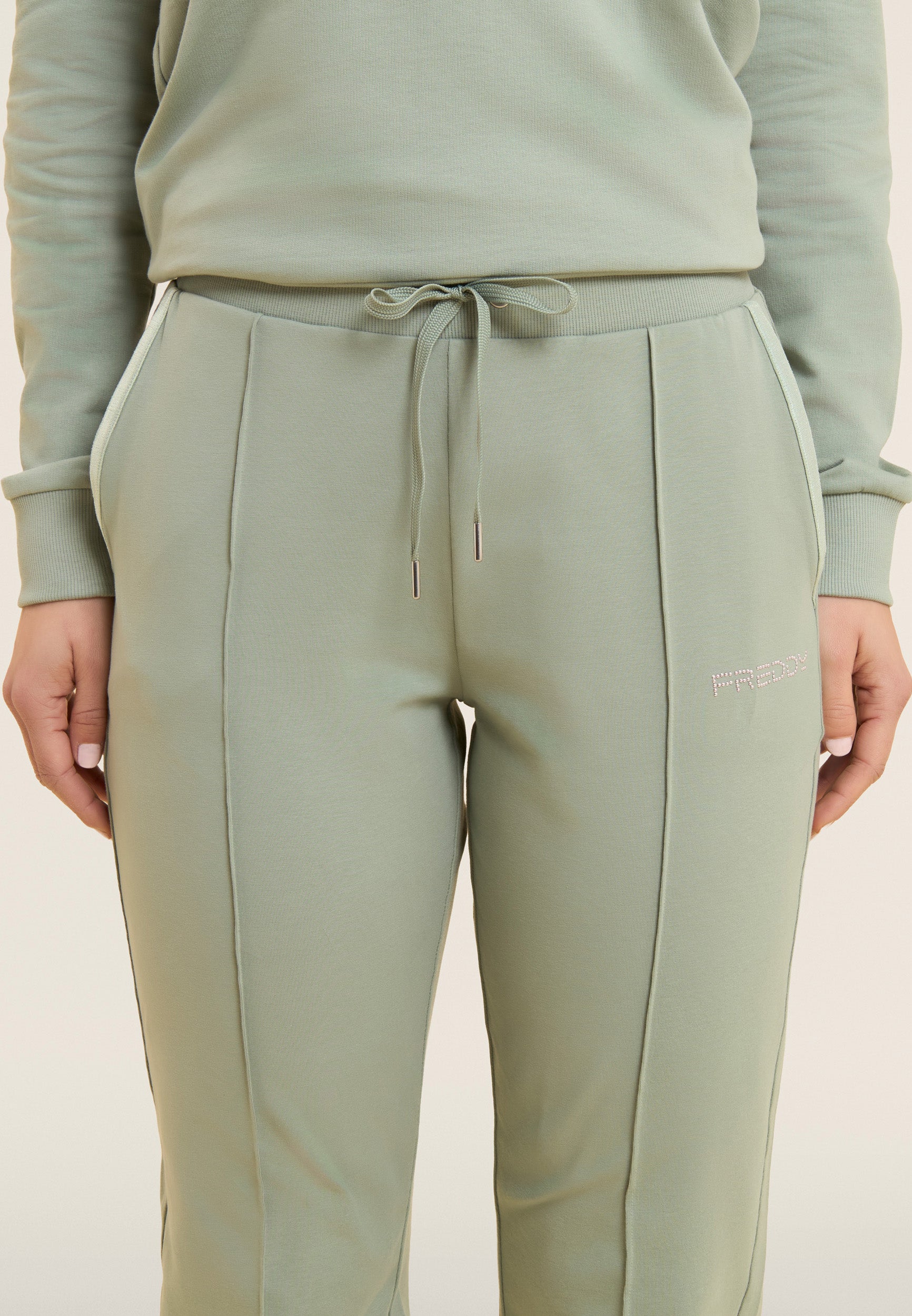 freddy-pantaloni-sportivi-slim-con-cucitura-centrale image 4