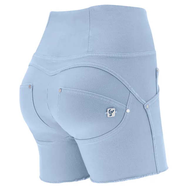 freddy-shorts-push-up-wr-up-vita-alta-sfrangiati-in-denim image 1