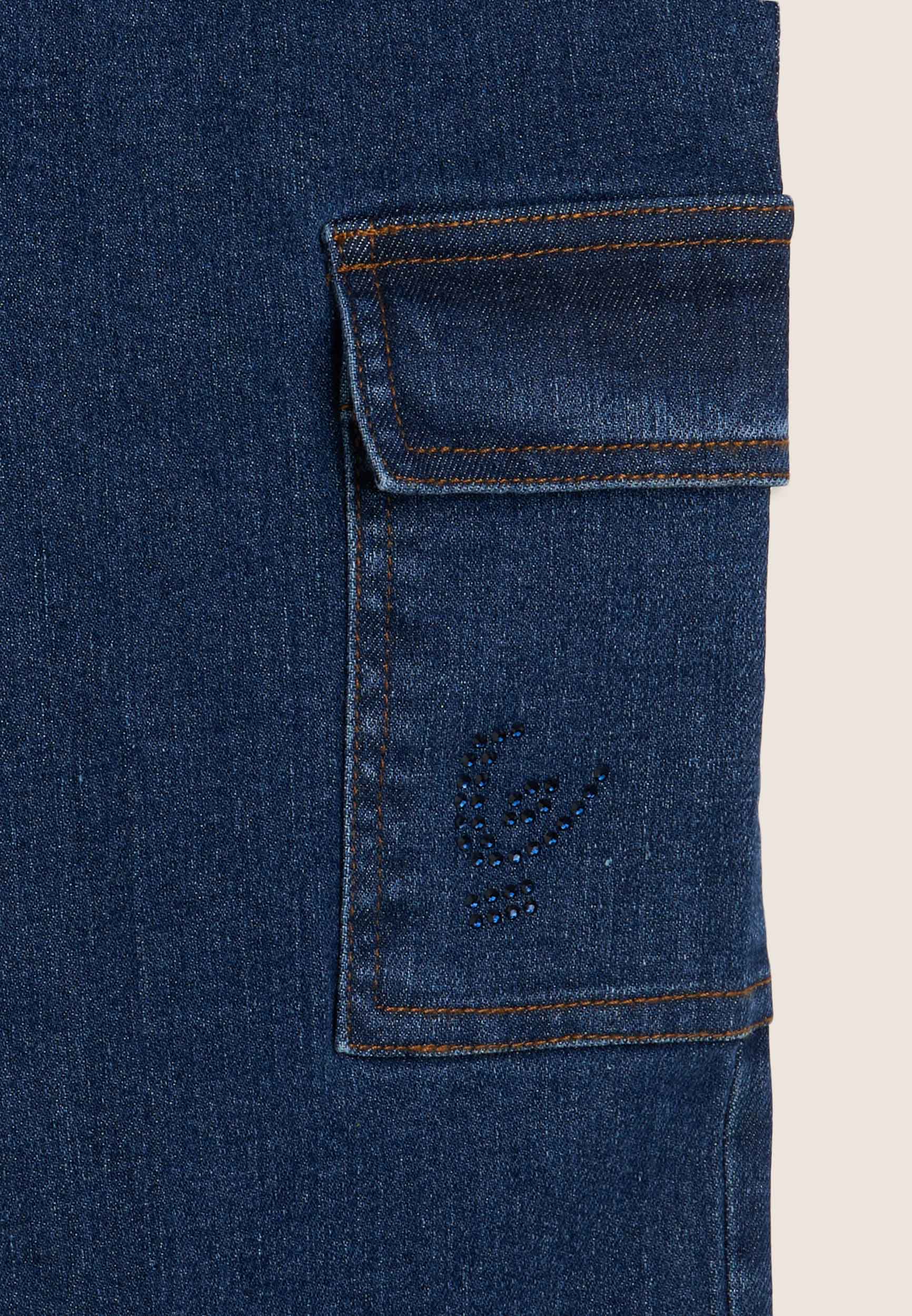freddy-jeans-junior-cargo-regular-fit-denim-elasticizzato-bambina image 3