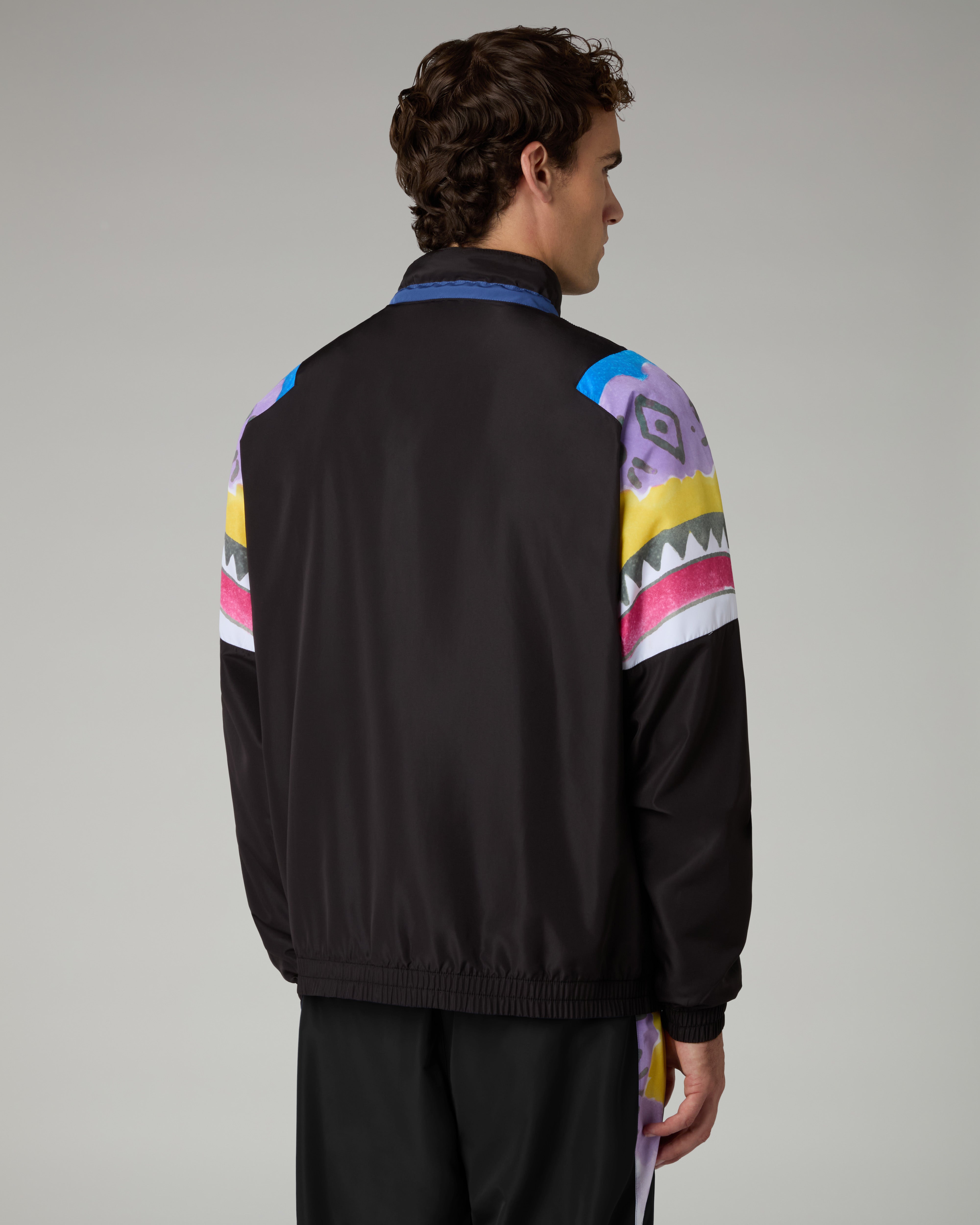 australian-native-old-track-jacket-giacca-tuta-nero-full-zip image 3