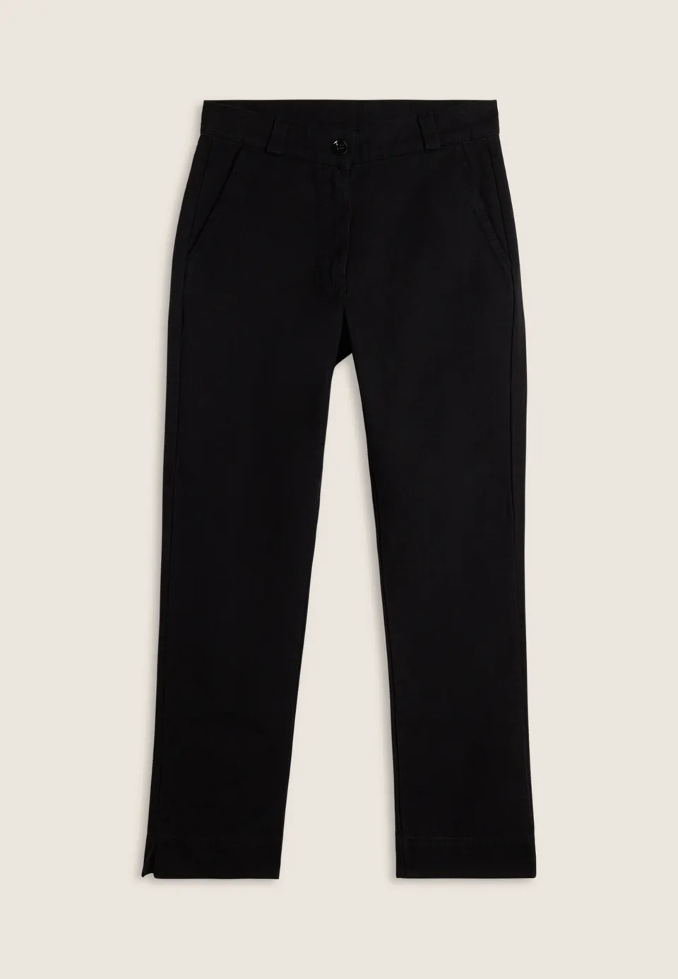 freddy-pantaloni-cropped-slim-fit-in-cotone-100-con-spacchi image 1