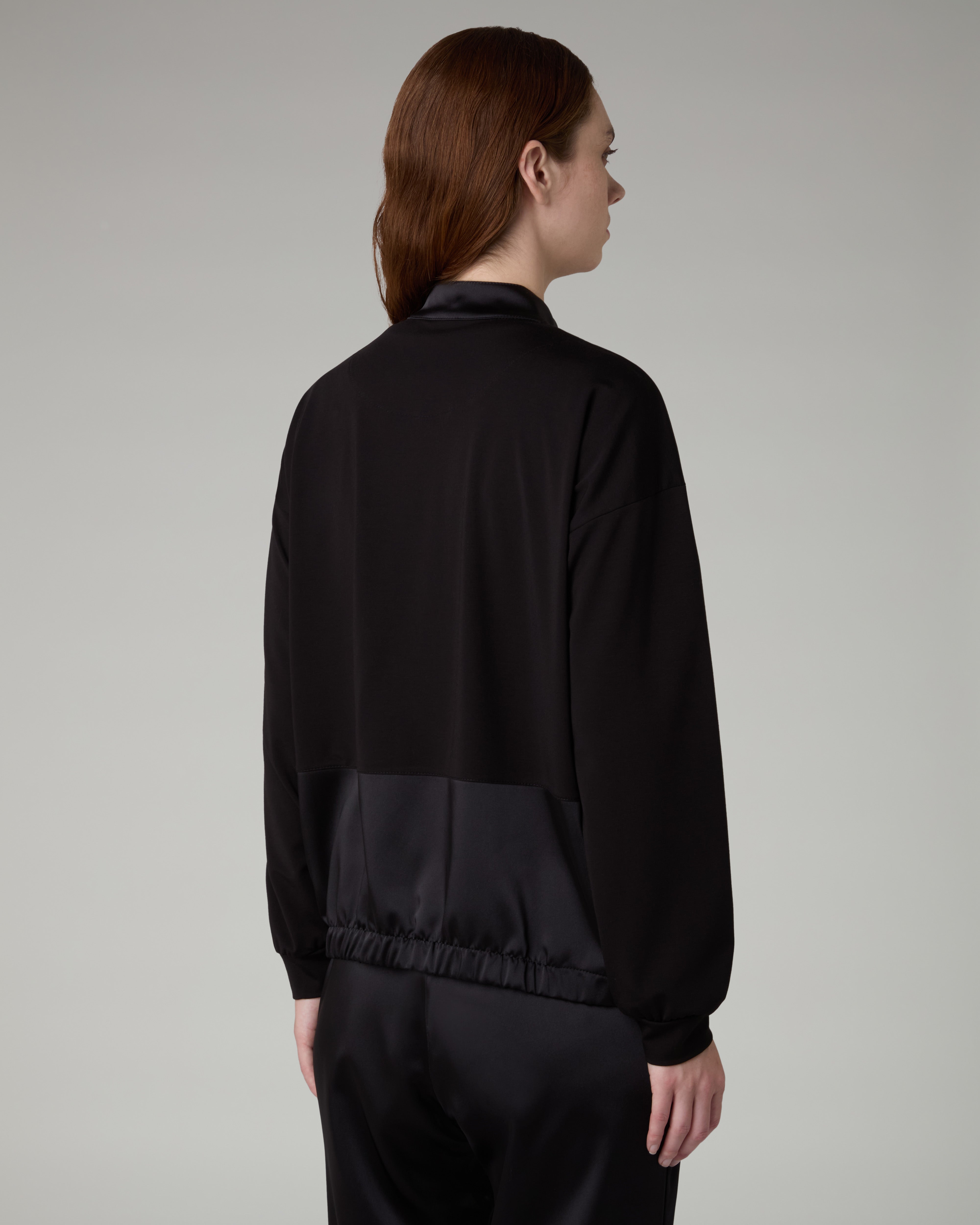 australian-glam-track-jacket-giacca-bomber-nera-full-zip image 3