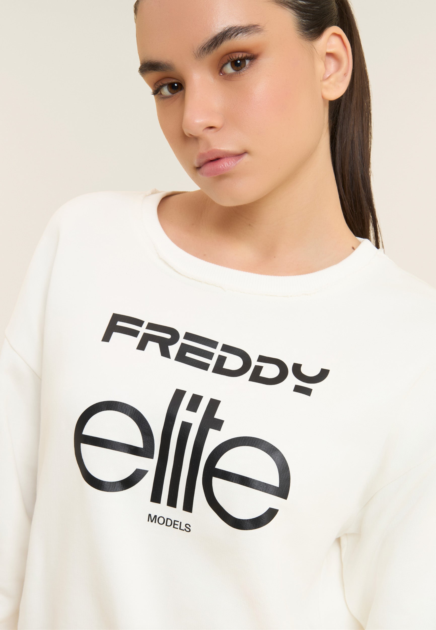 freddy-x-elite-felpa-cropped-donna-girocollo-100-cotone image 4
