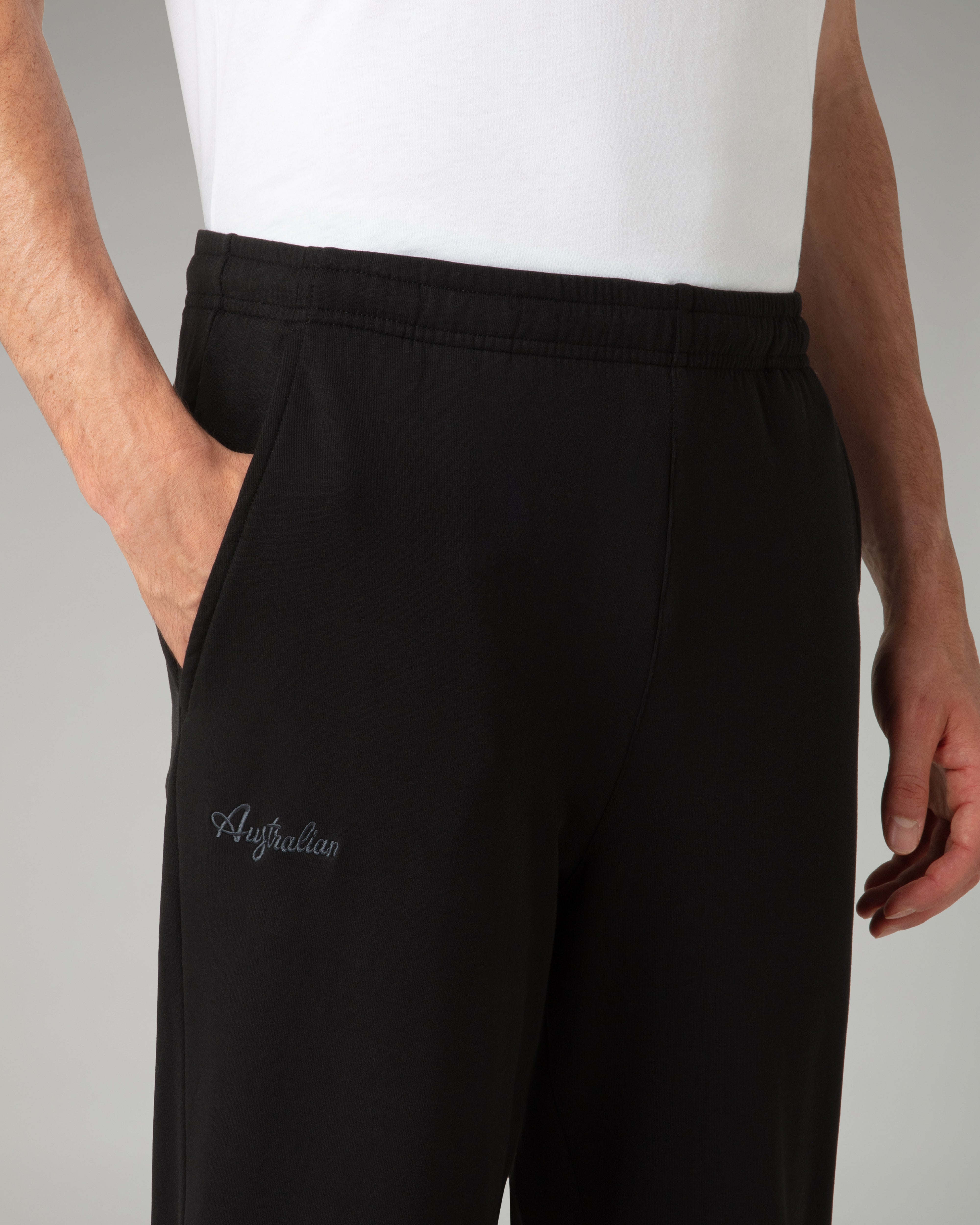 australian-echo-tracksuit-tuta-in-felpa-garzata-grigio-melange-made-in-italy image 8