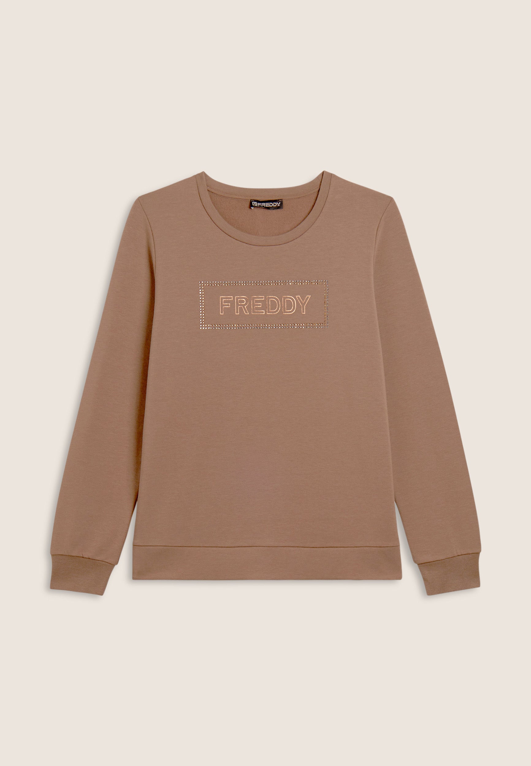 freddy-felpa-sportiva-donna-girocollo-grafica-strass image 5