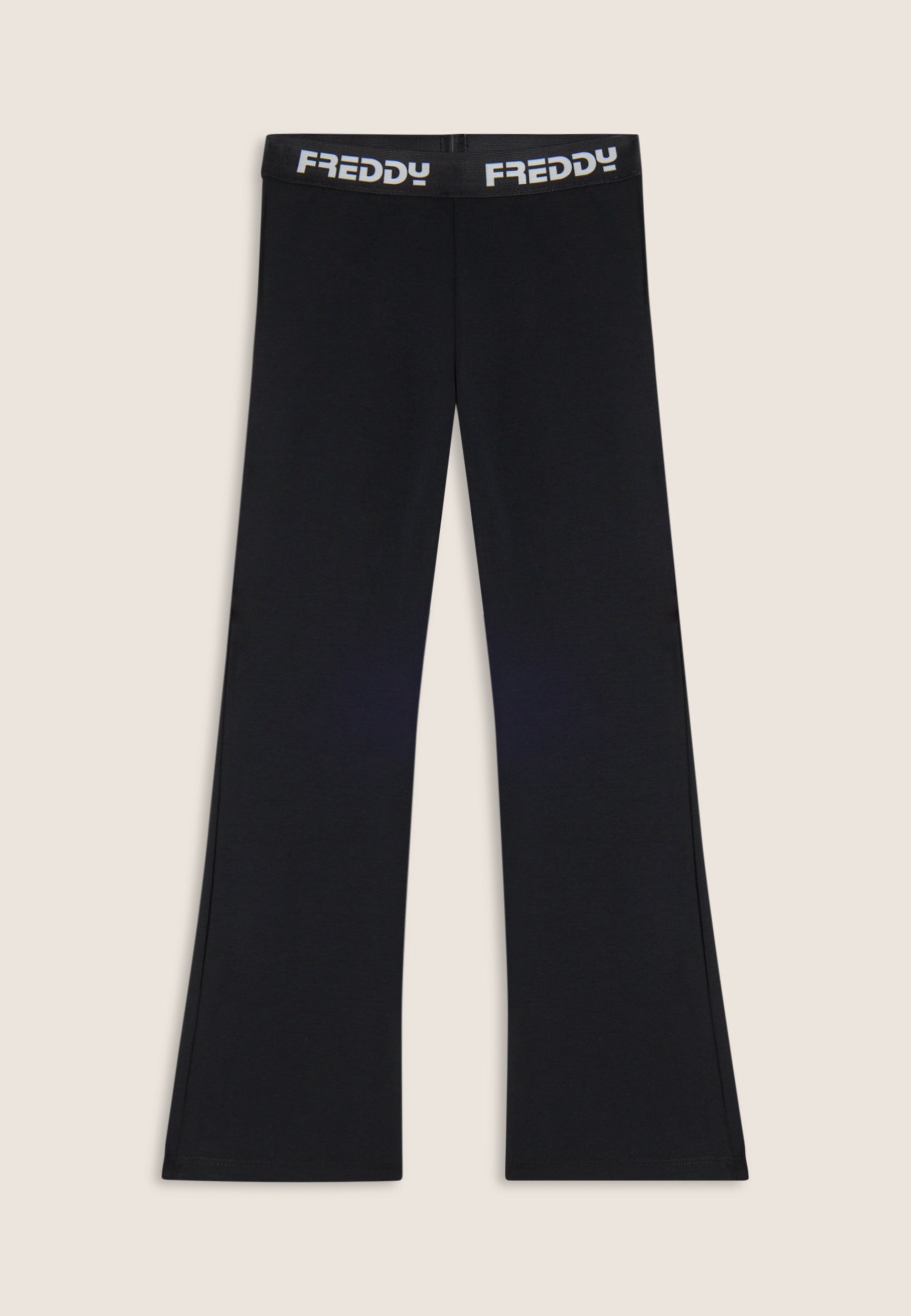 freddy-pantaloni-sportivi-a-zampa-regular-fit-cotone-elasticizzato-logato image 1