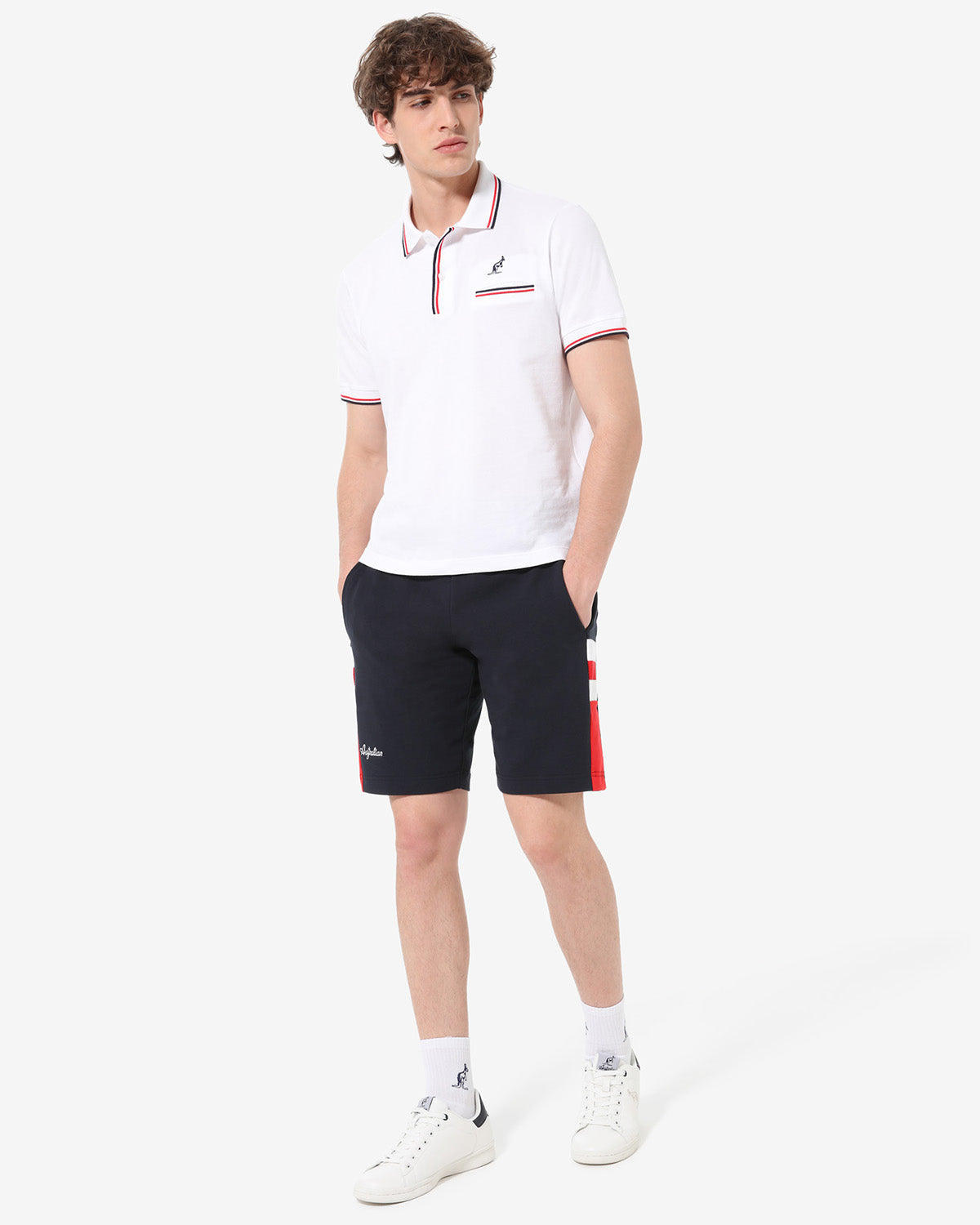australian-pocket-piquet-polo-shirt-bianca-regular-con-tasca image 2