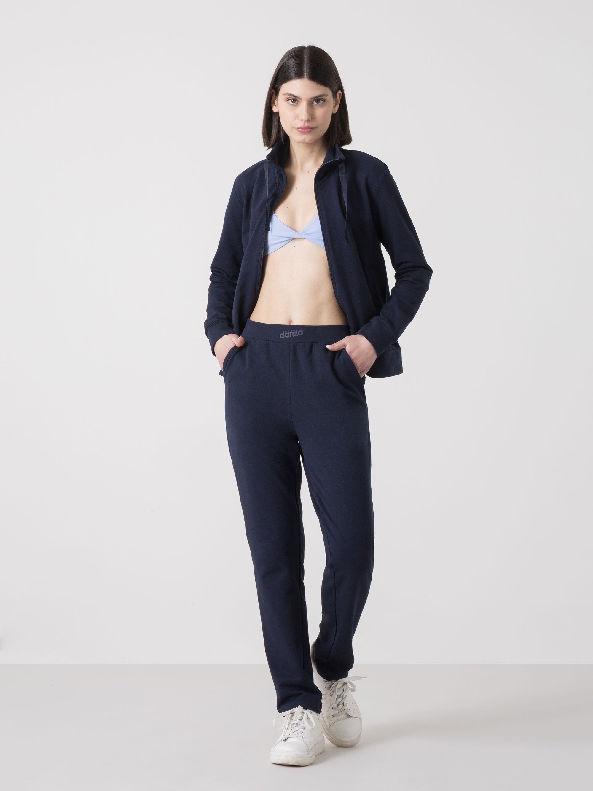 dimensione-danza-tuta-donna-full-zip-felpa-non-garzata-pantaloni-stretch image 7