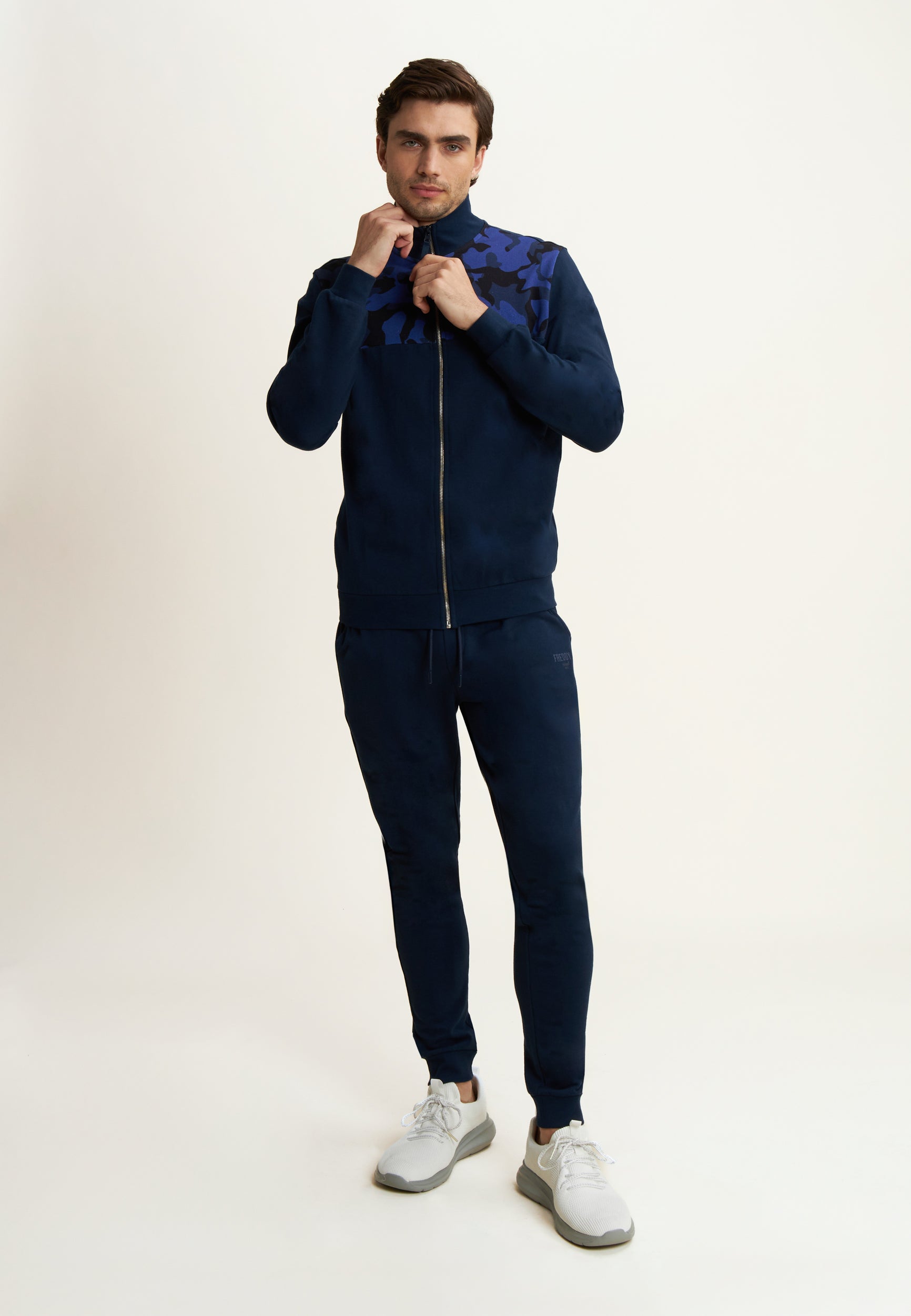 freddy-training-dept-felpa-donna-uomo-collo-alto-con-zip-e-camouflage image 2