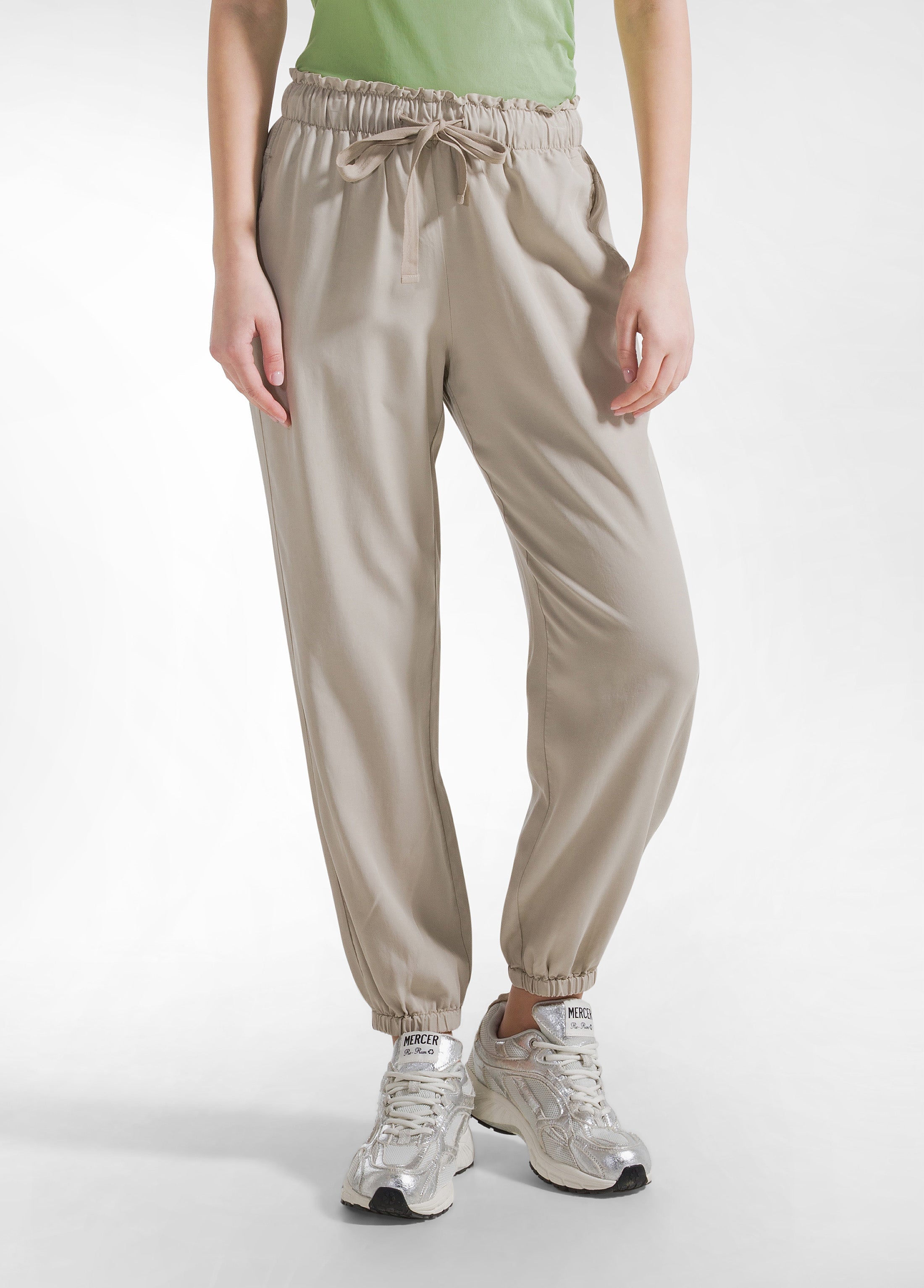 deha-d42566-pantaloni-jogger-in-lyocell-beige image 2