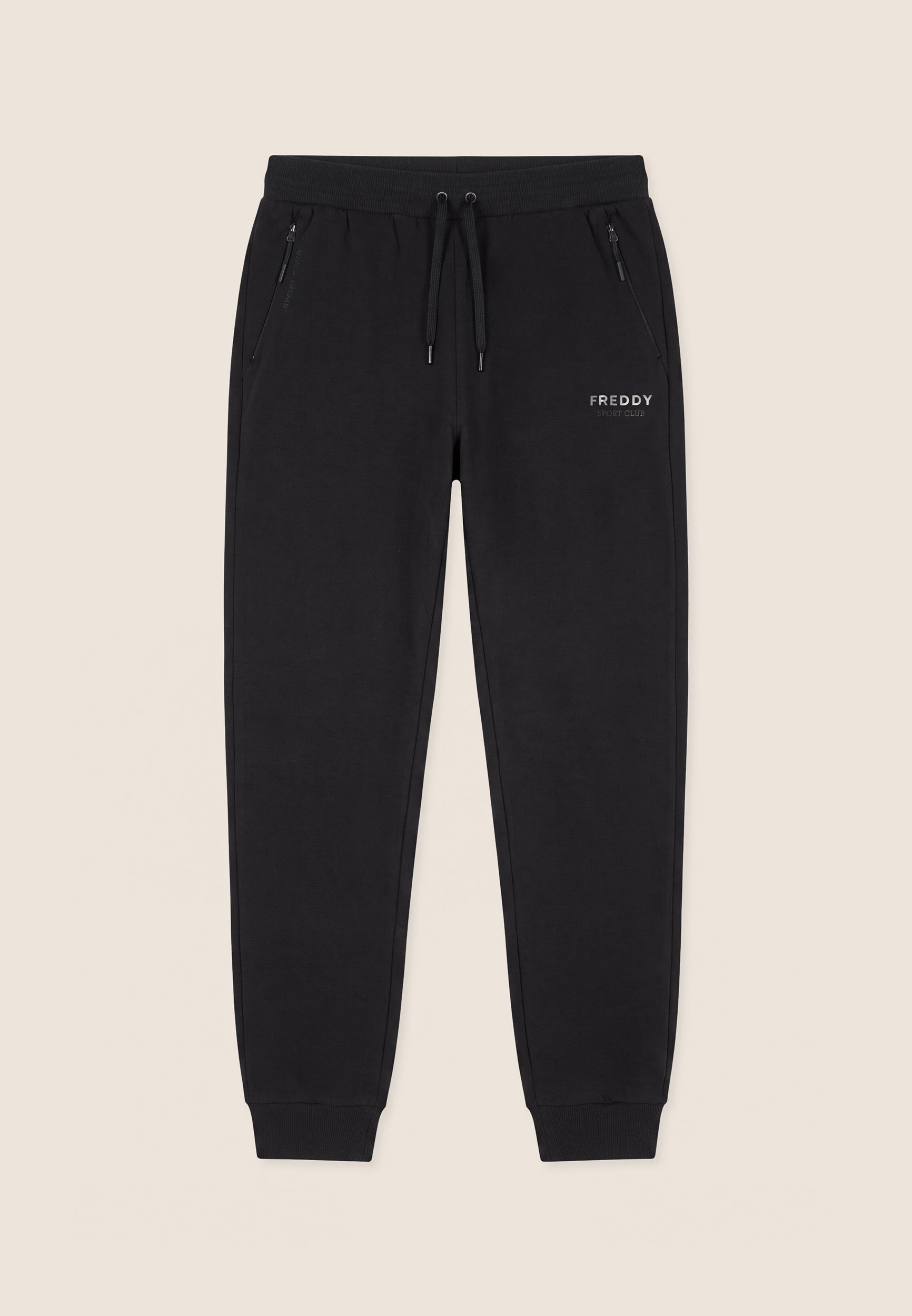 freddy-pantaloni-uomo-felpa-con-polsino-e-zip-tasche-100-cotone image 5