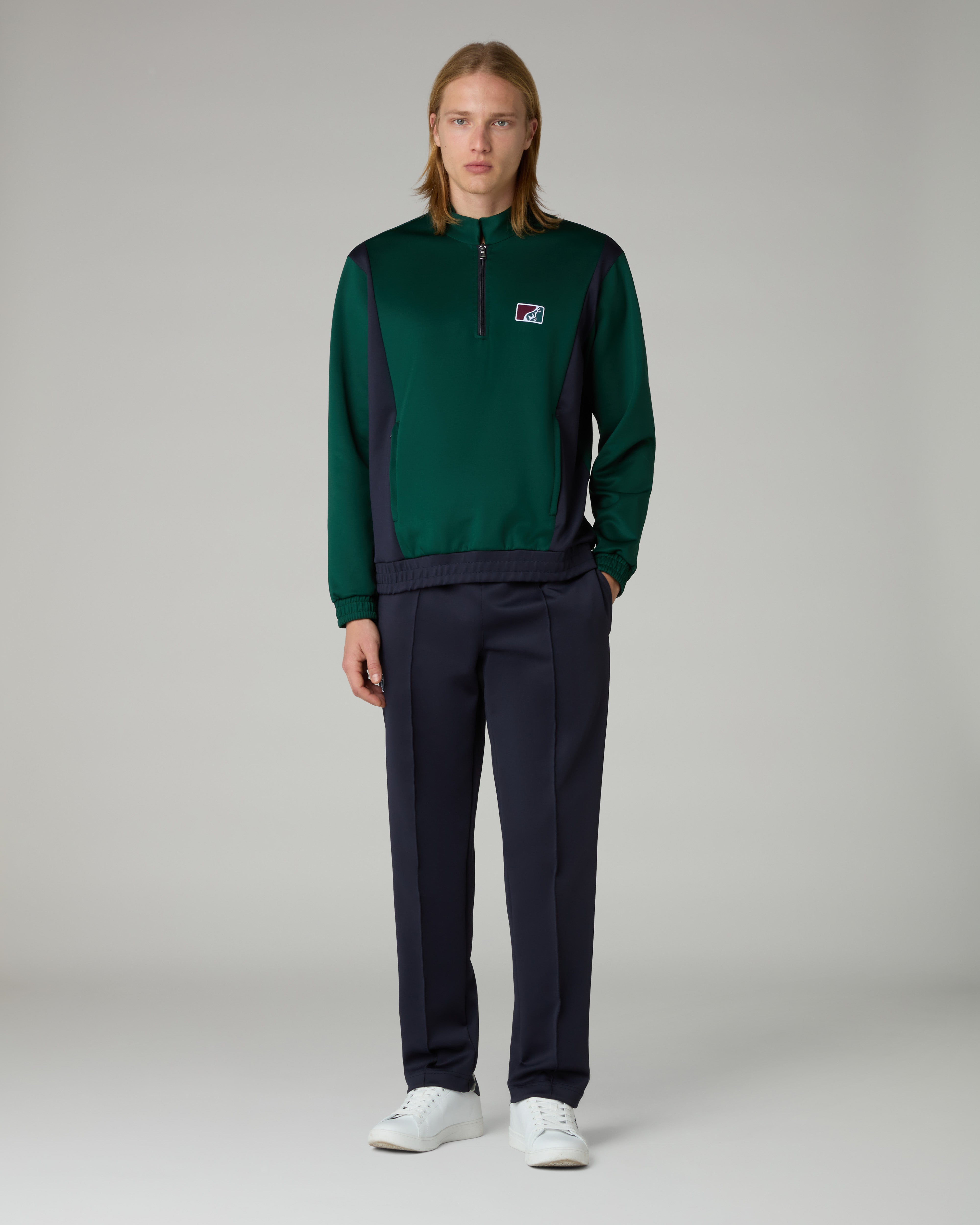 australian-classic-crewneck-felpa-girocollo-mezza-zip-tennis image 2