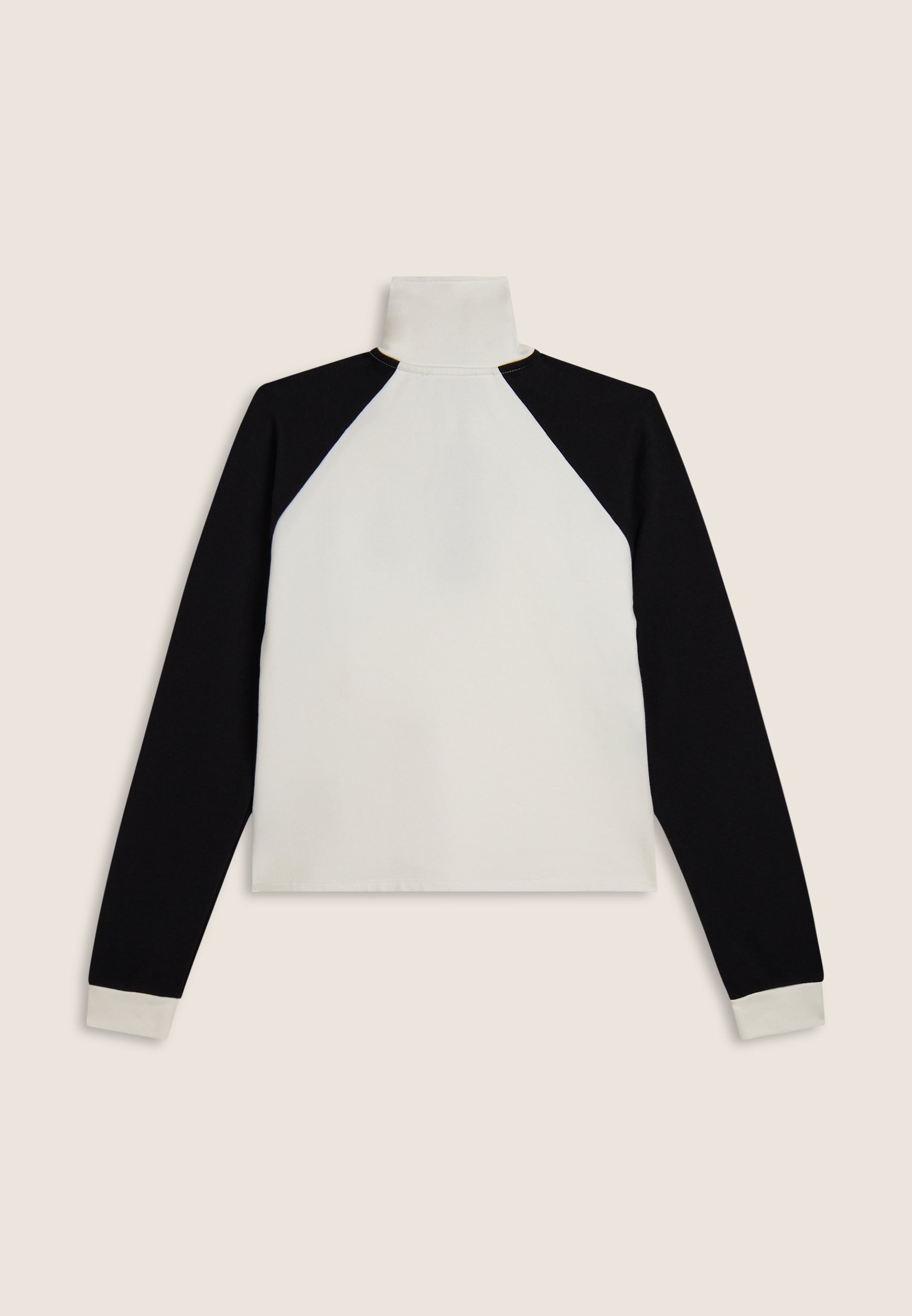 freddy-felpa-cropped-bicolore-donna-mezza-zip-collo-alto-maniche-raglan image 6