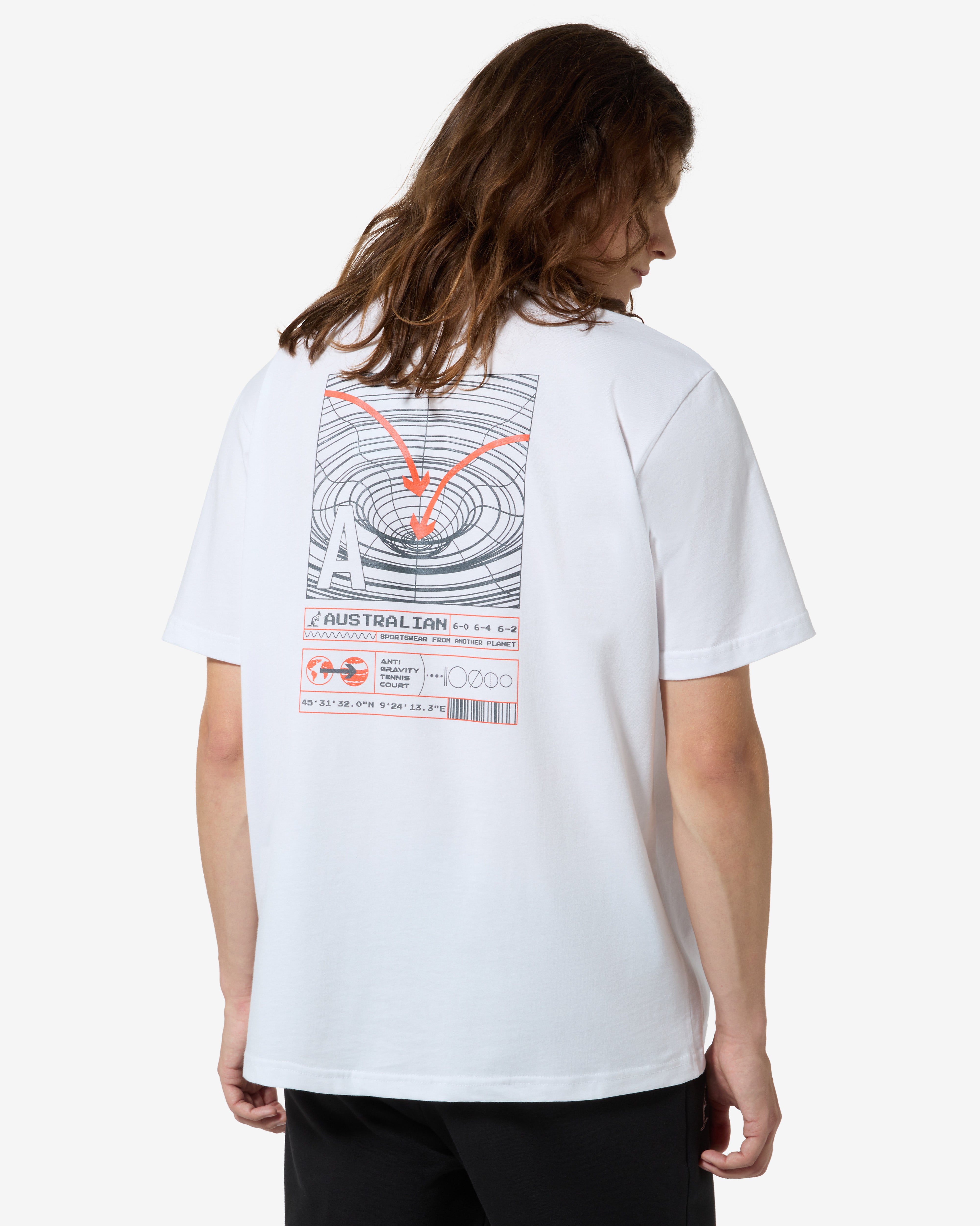 australian-anti-gravity-t-shirt-sportswear-maglietta-cotone-bianco image 1