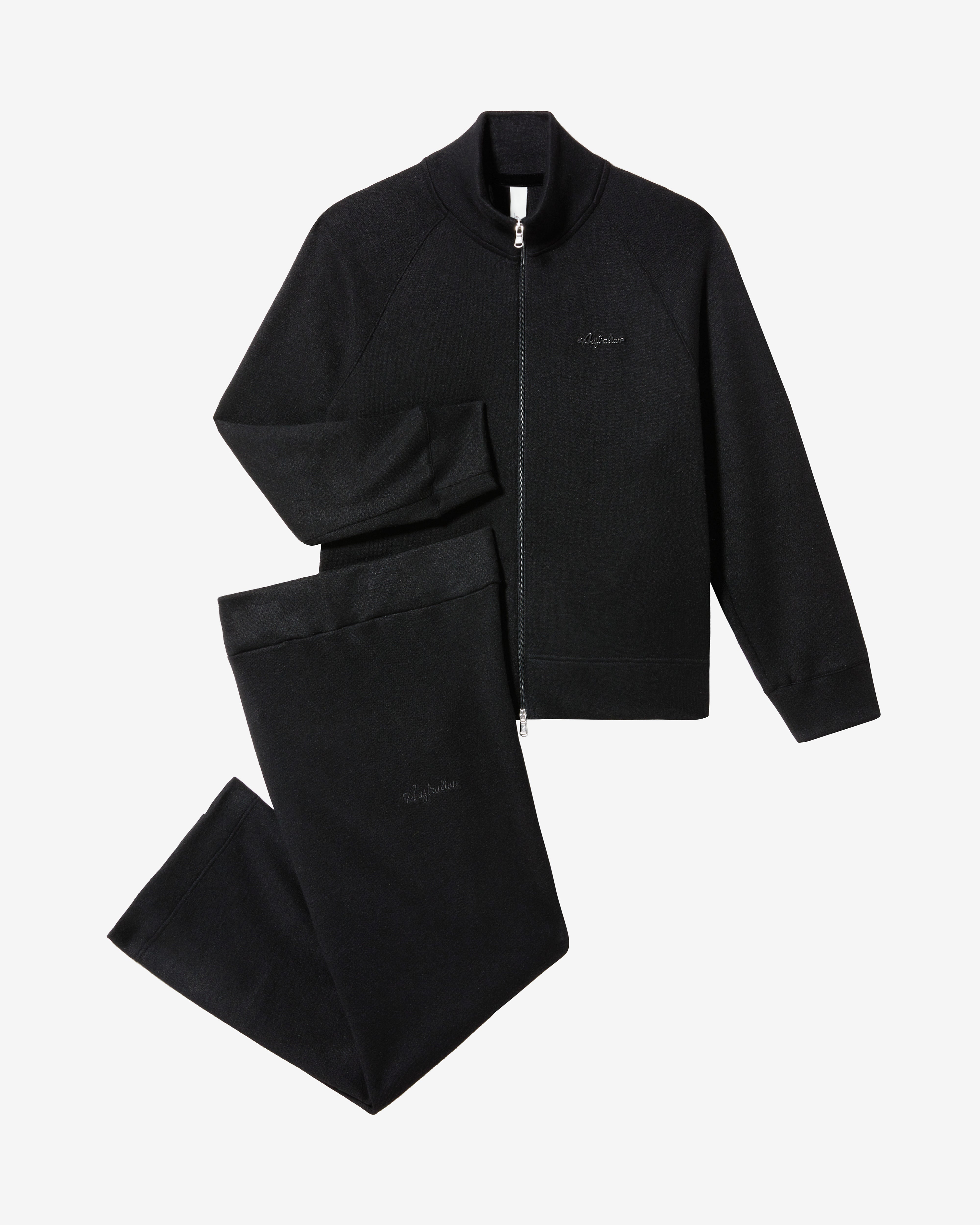 australian-comfy-tracksuit-tuta-full-zip-nero image 1