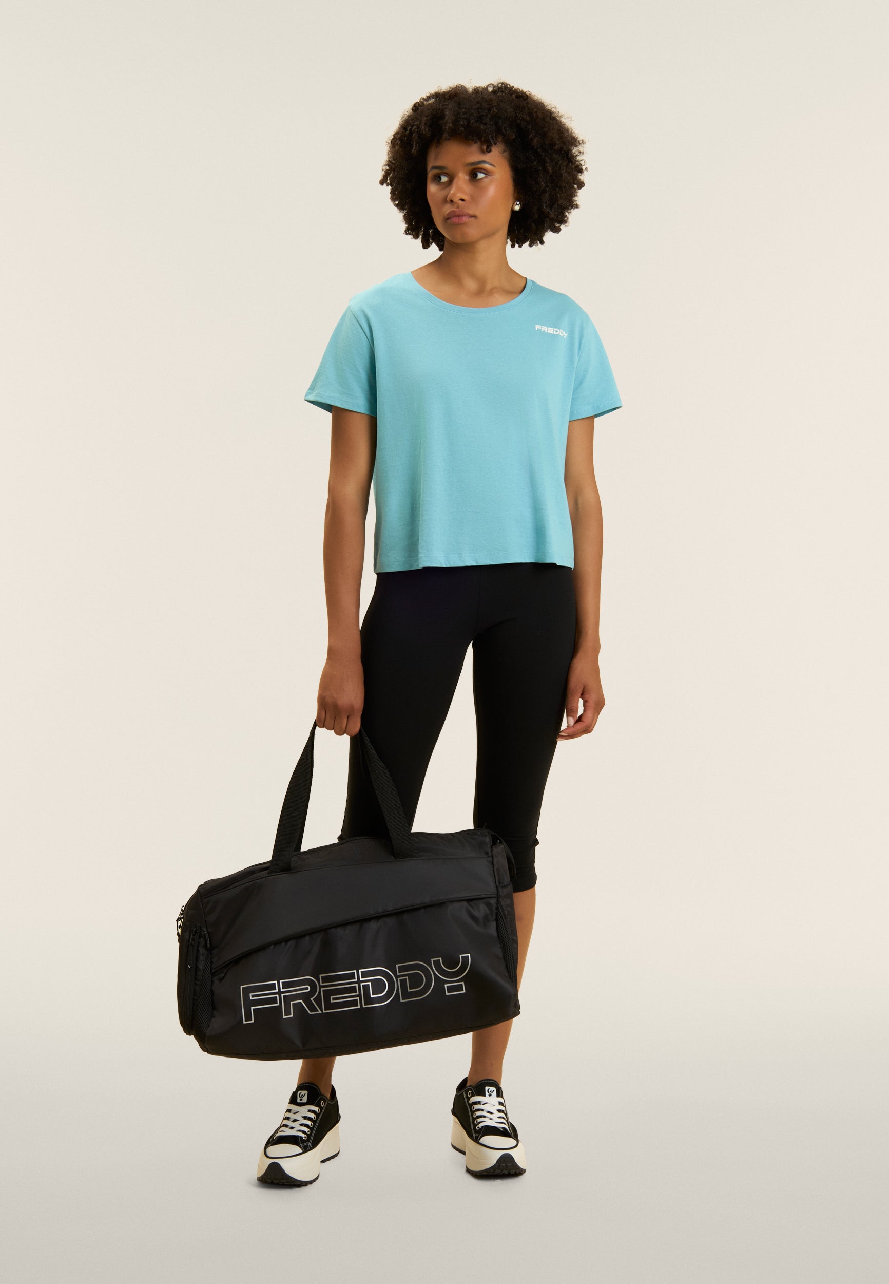 freddy-leggings-corsaro-jersey-cotone-logo-glitter-donna image 2
